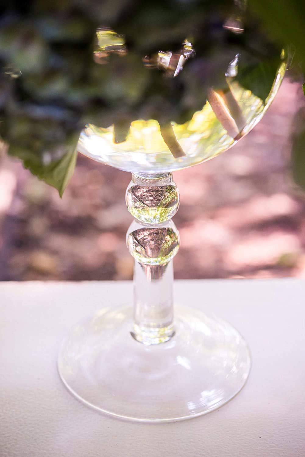 Weddingstar Large Glass Apothecary Candy Jar - Footed Globe Bowl With Lid