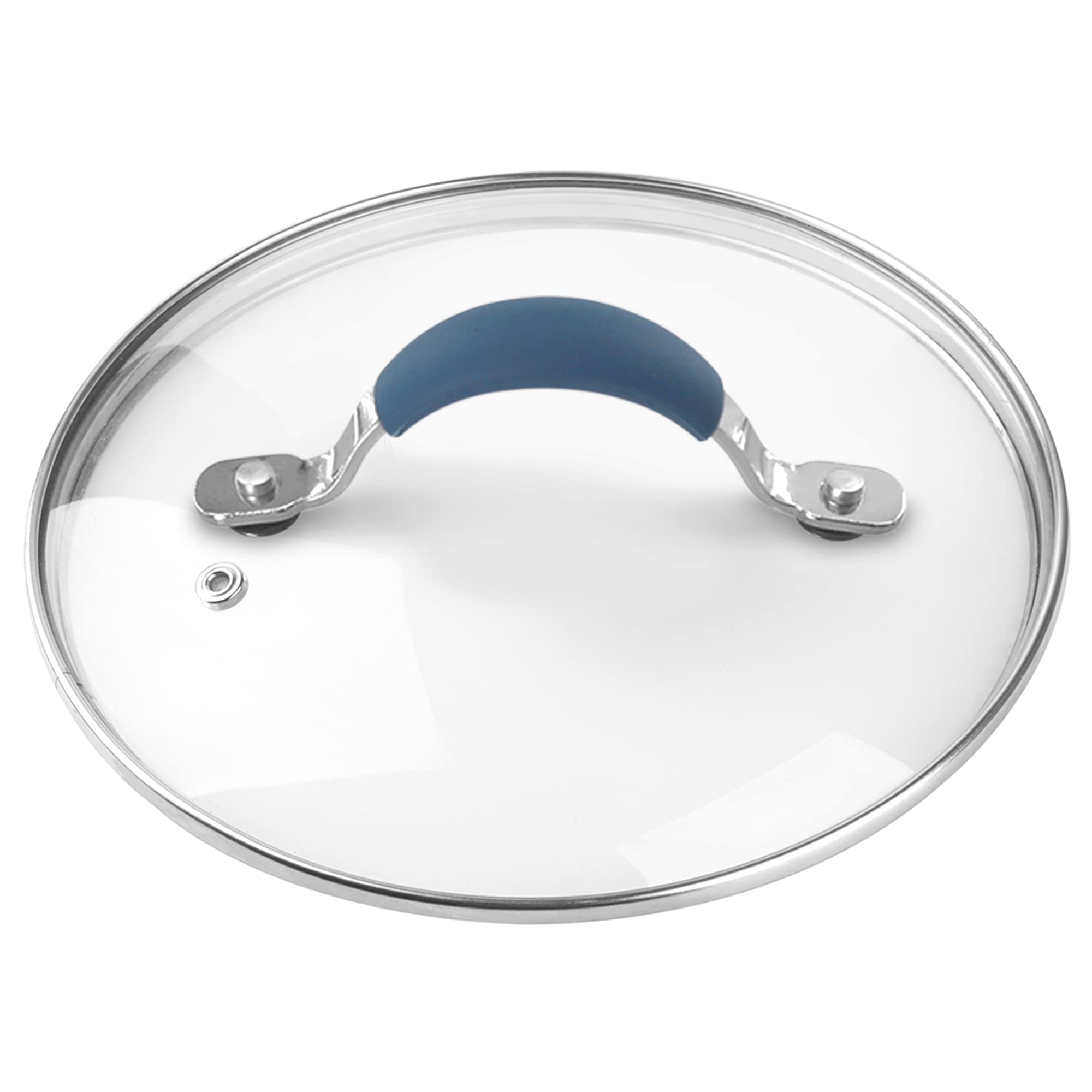 NutriChef Saucepan Pot Lid  SeeThrough Tempered Glass Lids (Works with Models: NCCW11BL & NCCW11BD)