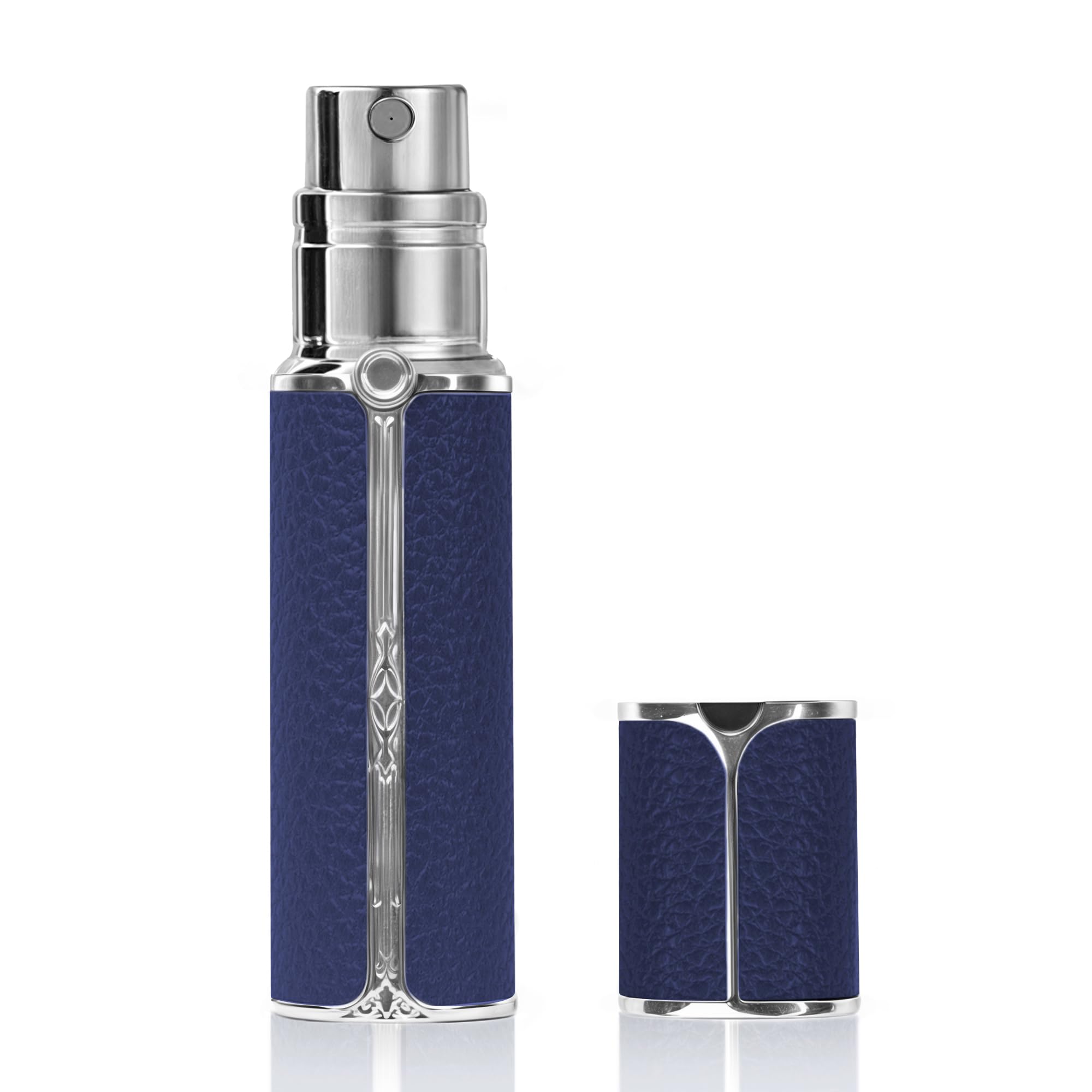 Muilsae Af01Db Leather Perfume Atomiser, 5Ml Bottom Fill Travel Perfume Bottle, Refillable Perfume Dispenser For Women & Men (De