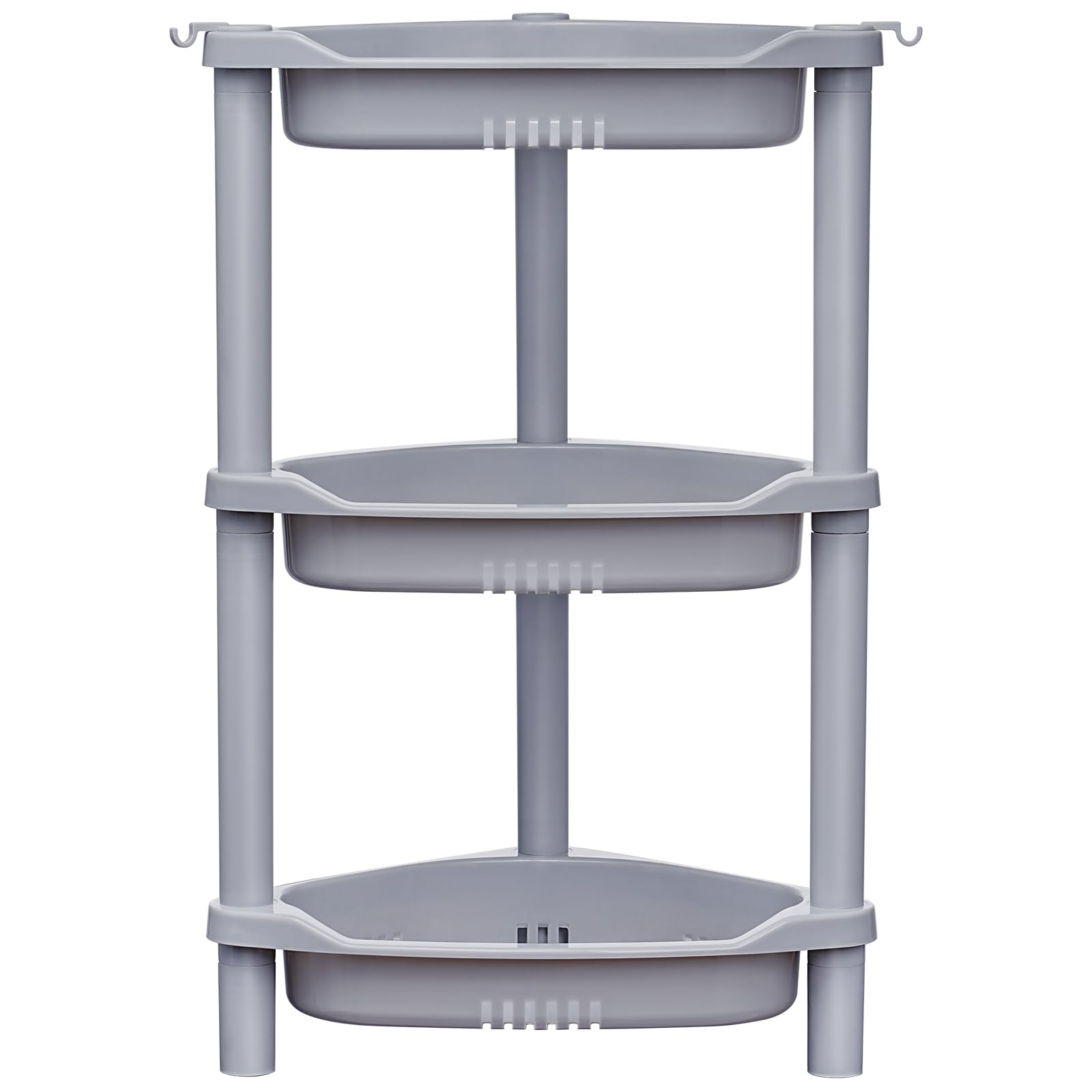 Elyken 3 Tier Shower Caddy Organizer Shelf Corner, 14.4 X 11.2 X 22.4 Inches, Rustproof, Plastic Shower Rack Stands For Inside B