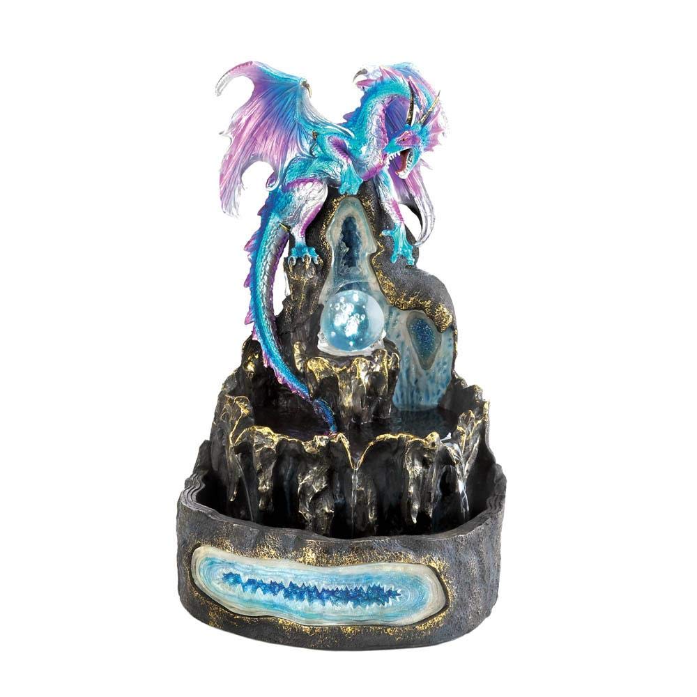 Ice Age Dragon Fountain 10x9.25x15.5