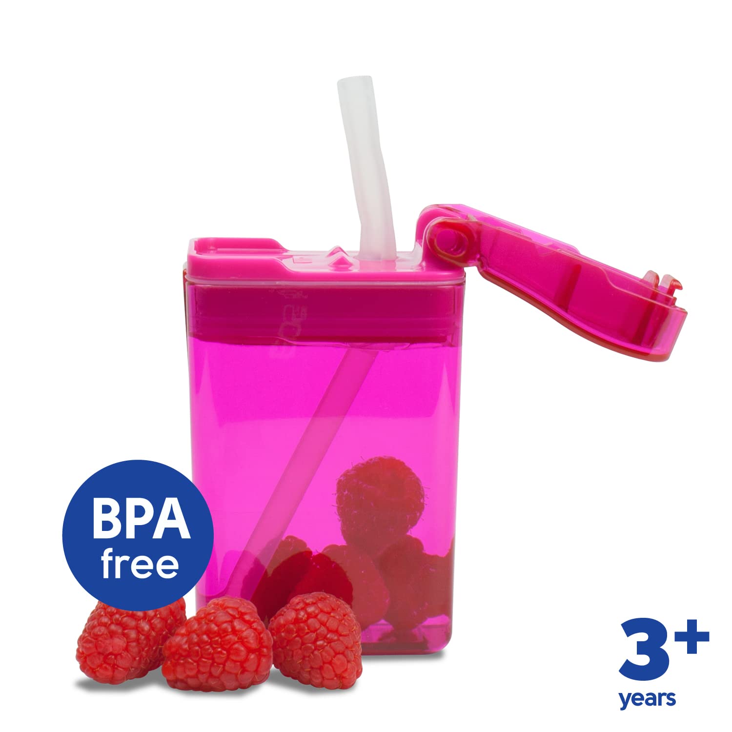 Precidio Design New 2022 Drink In The Box Eco-Friendly Reusable Drink Container, 8Oz (Pink) 1008Pk