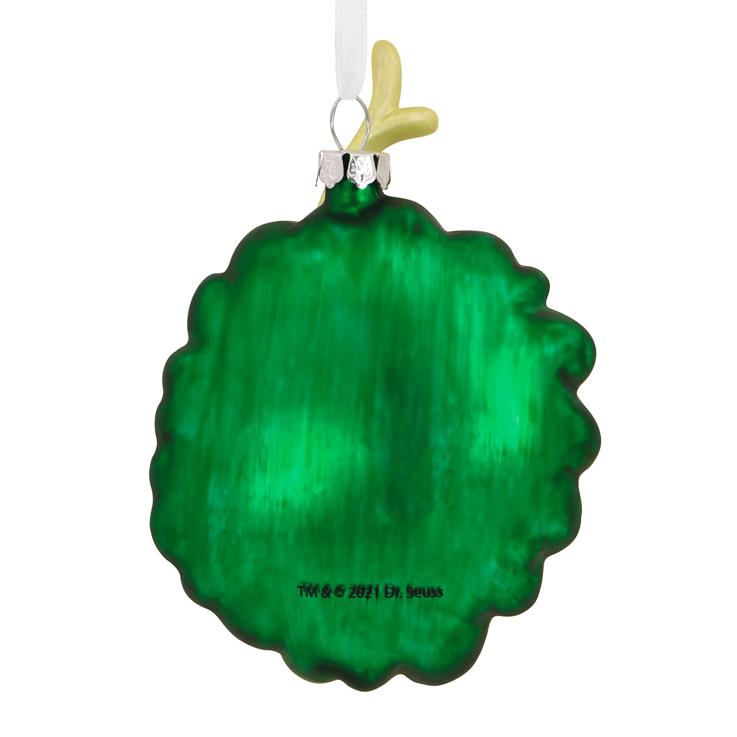 Hallmark Dr. Seuss How The Grinch Stole Christmas! Max in Wreath Blown Glass Christmas Ornament (0003HCM1055)