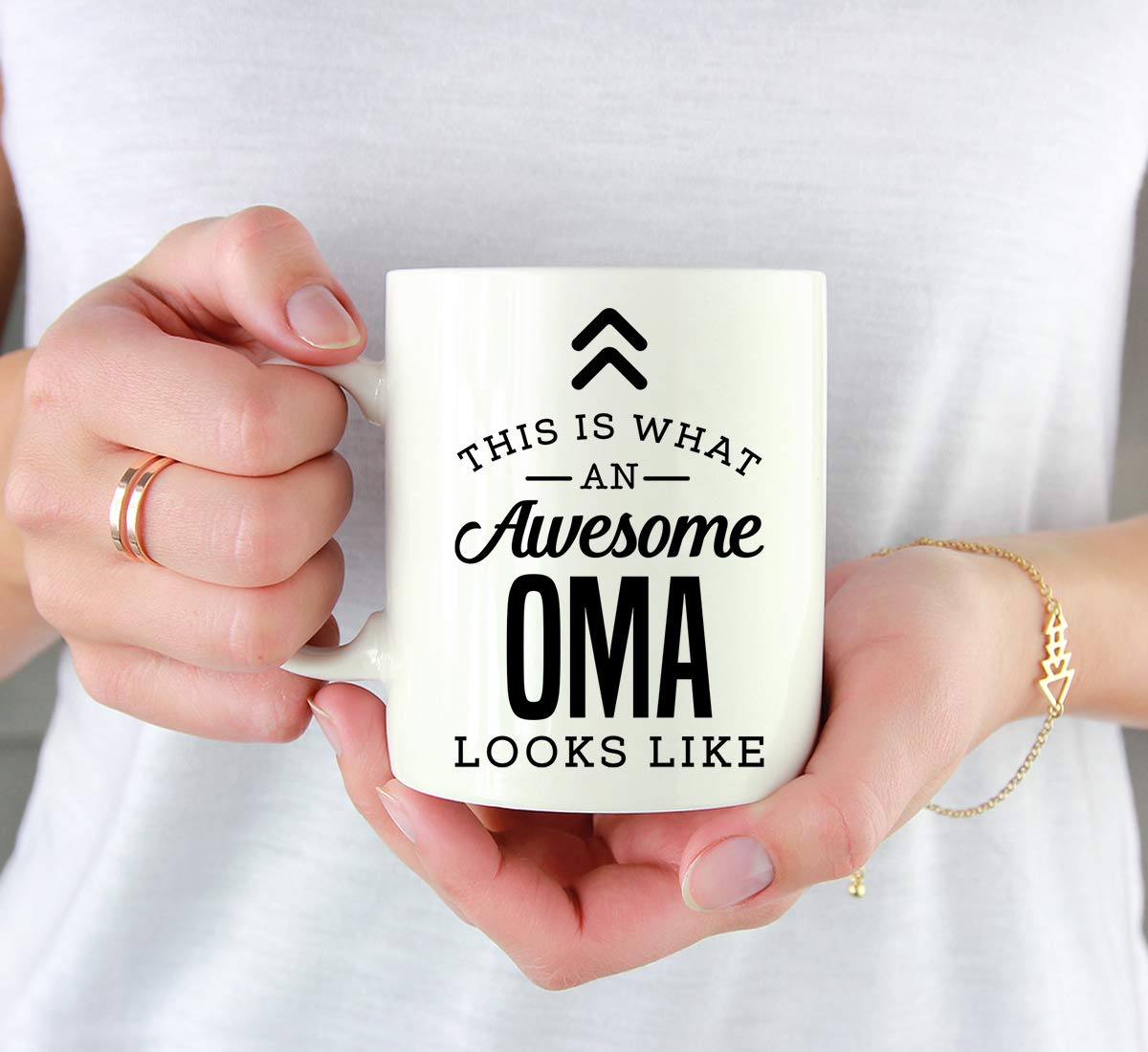 Andaz Press 11oz. Ceramic Coffee Tea Mug Gift, This is What an Awesome Oma Looks Like, 1-Pack, Birthday Gift Ideas Coworker Him