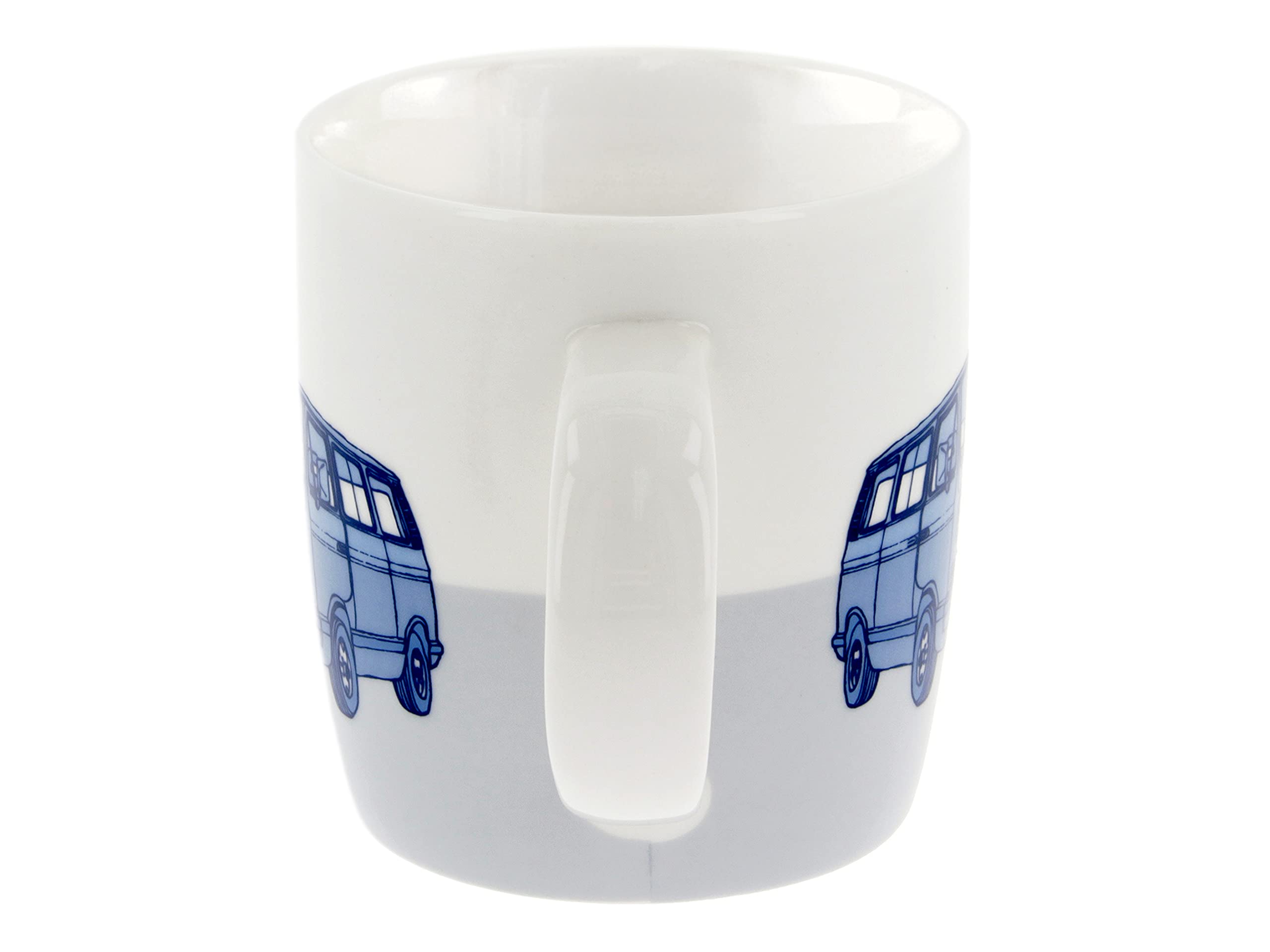 Brisa Vw Collection - Volkswagen Large Ceramic Coffee-Tea-Cappuccino Mug Cup In T3 Bus Vanagon Design (Keep Driving/Blue)