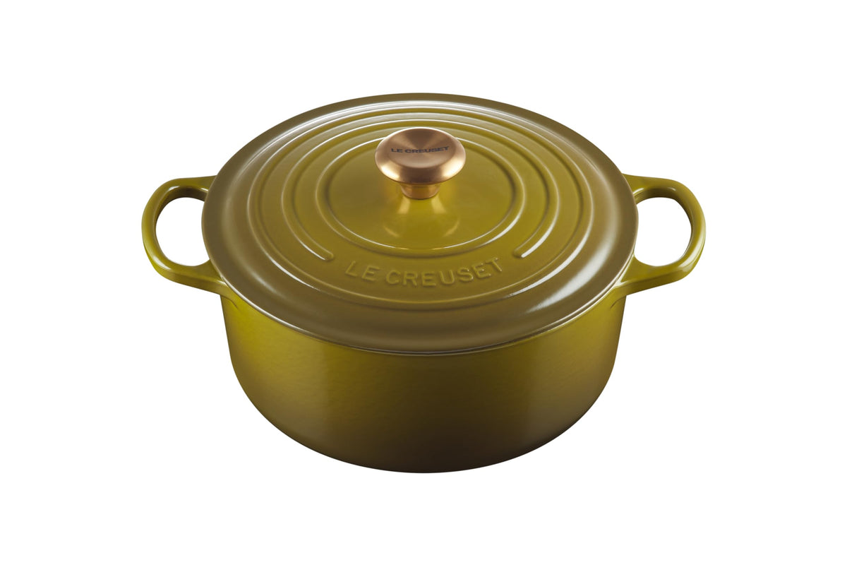 Le Creuset Enameled Cast Iron Signature Round Dutch Oven, 5.5 Qt., Olive