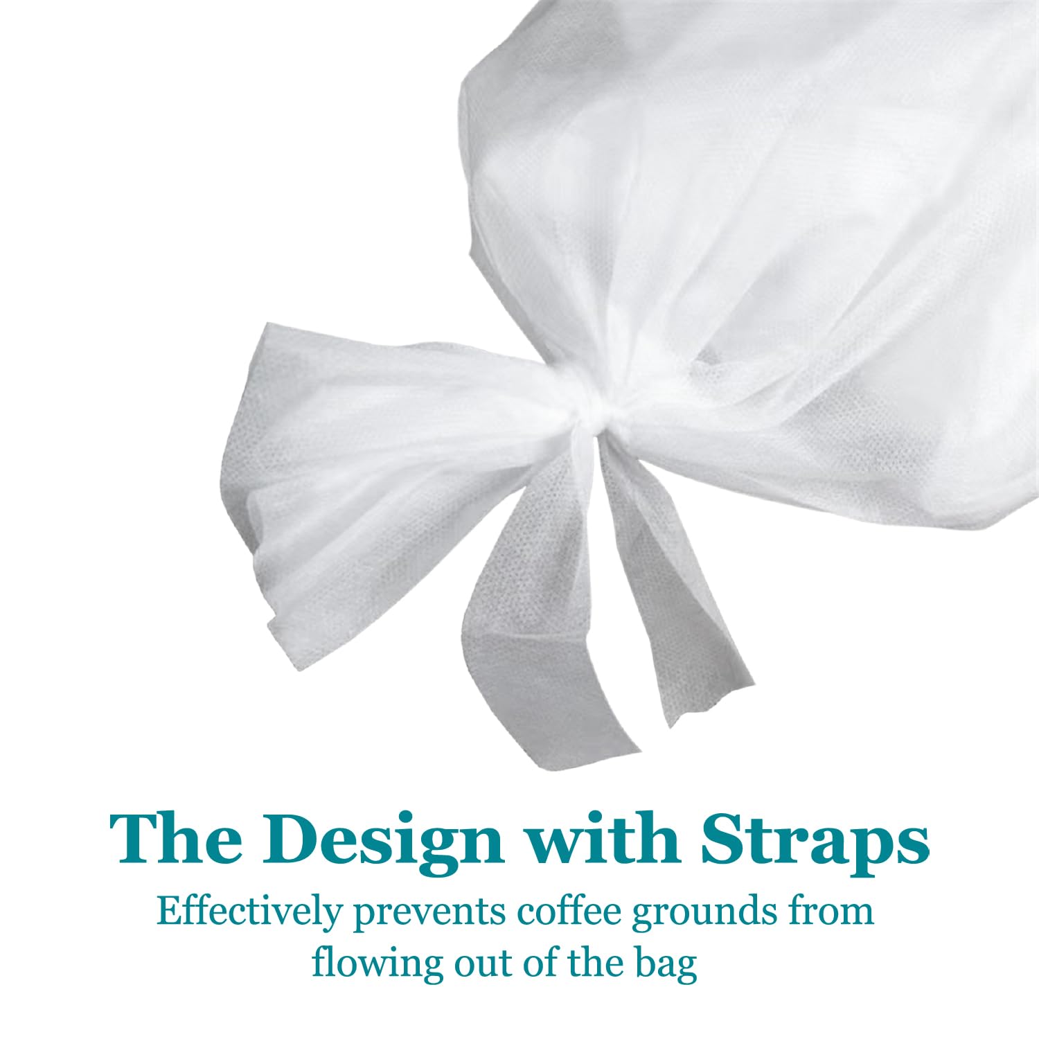 Yzurbu 100Pcs 16''X20'' Cold Brew Coffee Filter Bags, No Mess Disposable Filter Bag With Straps For Coffee Shop 5-Gallon Systems