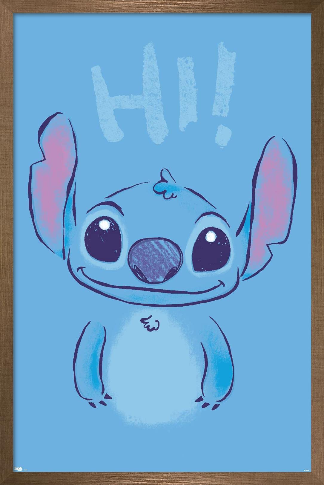 Trends International Disney Lilo And Stitch - Hi Wall Poster, 14.725'' X 22.375'', Bronze Framed Version