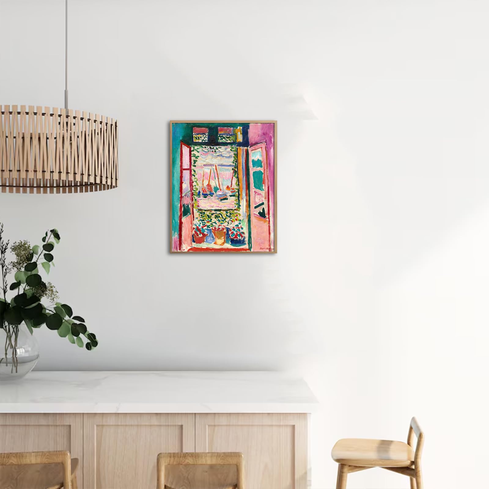 Uniro Matisse Wall Art Prints, Matisse Poster Vintage Famous Artist Oil Canvas Painting, Modern Abstract Colorful Aesthetic Post