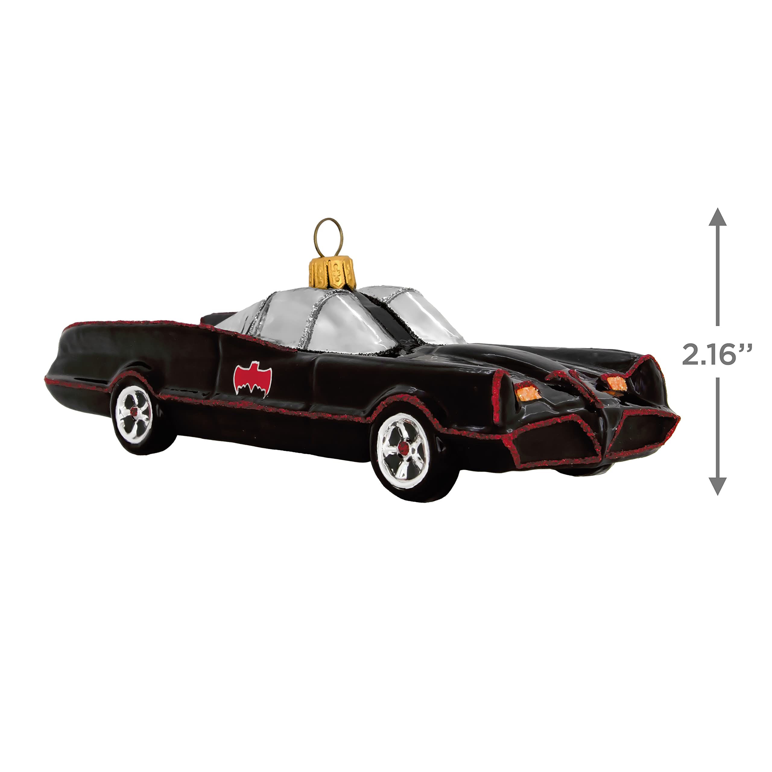 Hallmark Keepsake Christmas Ornament 2023, Batman The Classic TV Series Batmobile, Glass Batman Gifts