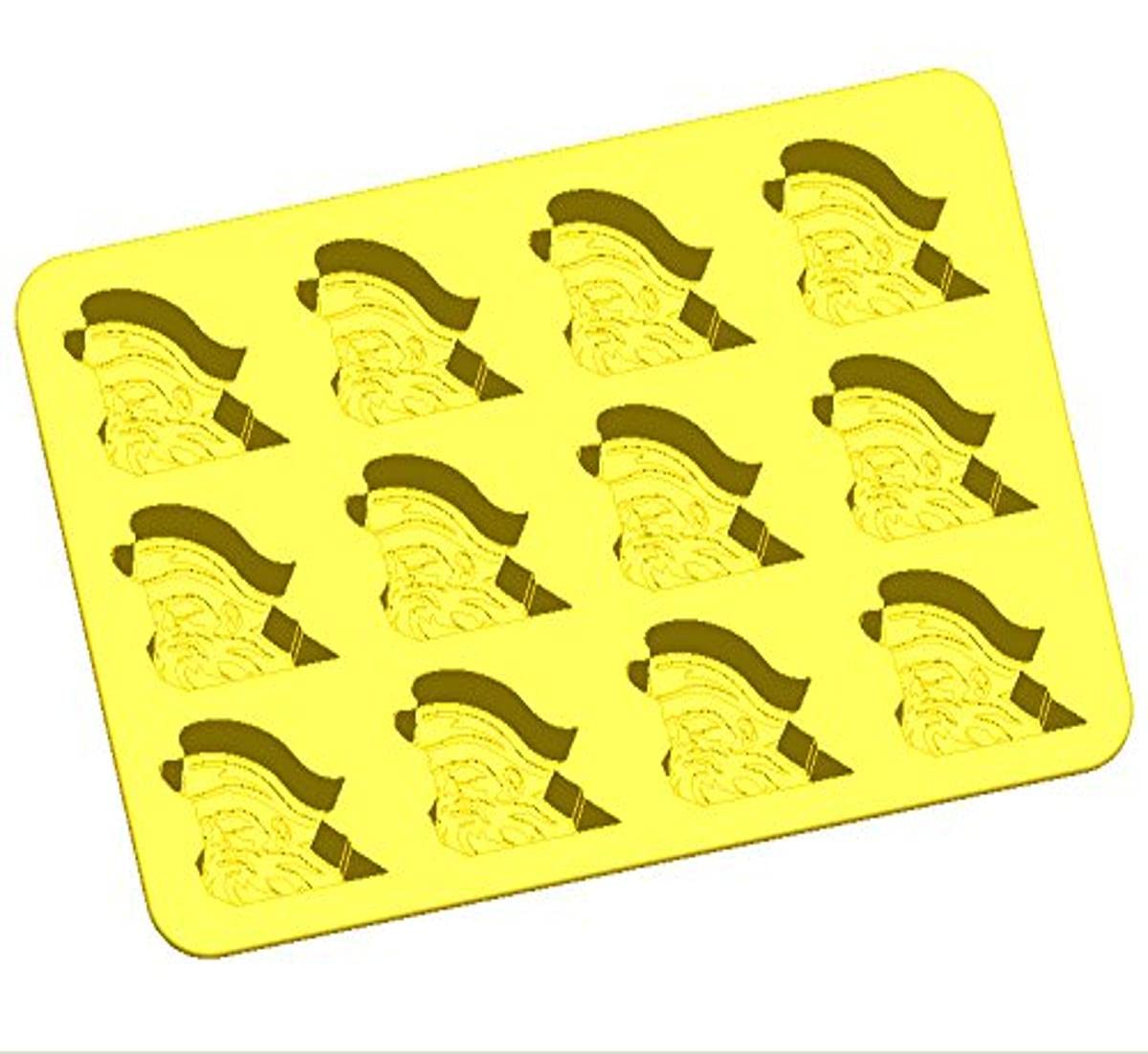 Fanpan Masterpieces Ncaa Appalachian State Mountaineers Ice Trays & Candy Mold, Set Of 2, Yellow