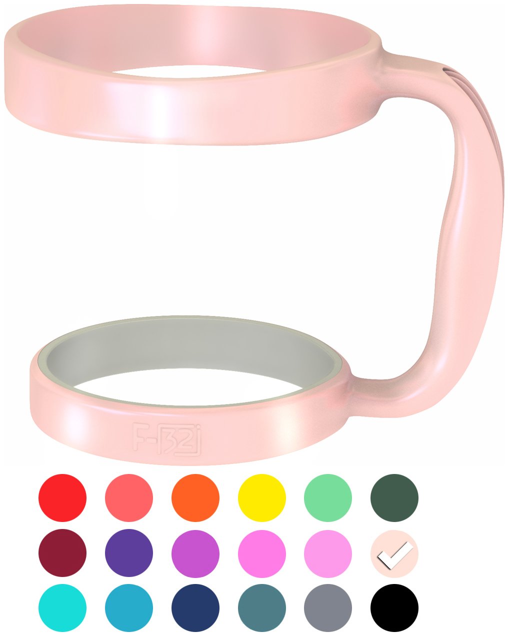 F-32 Handle - 19 Colors - 30Oz Size - Compatible With 30 Oz Yeti And 30 Oz. Ozark Trail Tumbler Travel Mug - Bpa Free (30Oz, Cot