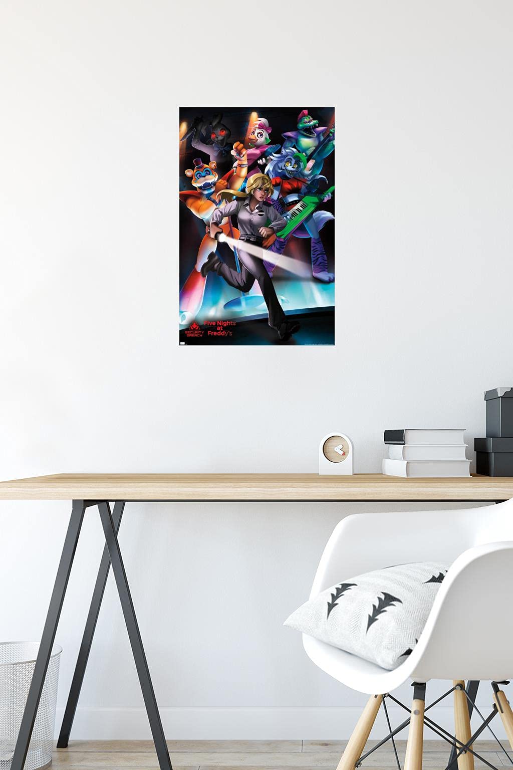 Trends International Five Nights At Freddy'S: Security Breach - Group Wall Poster, 14.725'' X 22.375'', Premium Unframed Version