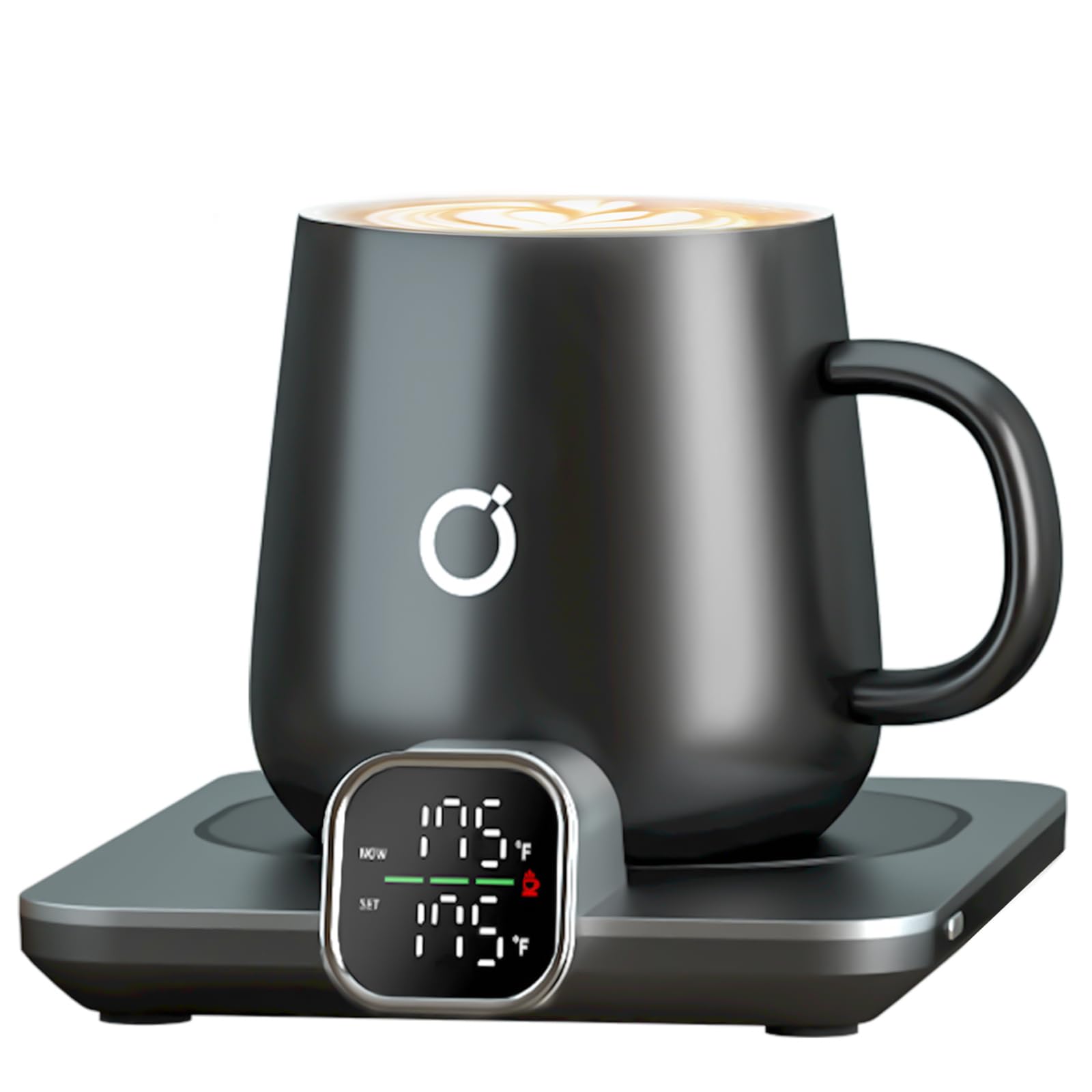 Ikago Smart Heated Coffee Mug Warmer & Mug Set - Heated Mug Warmer With Auto Shut Off, 1F Precise Temperature Control Mug Warmer