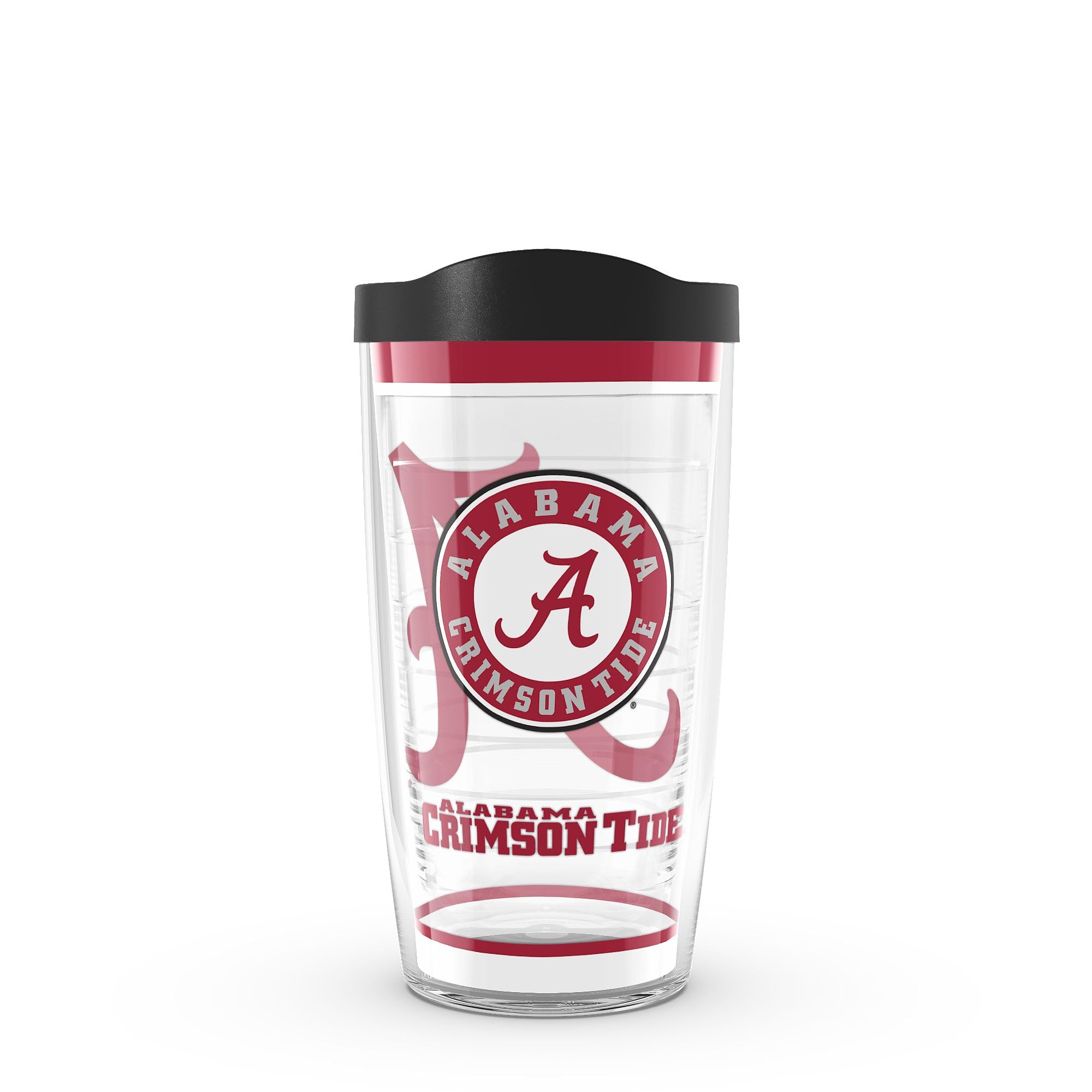 Tervis Made in USA Double Walled University of Alabama Crimson Tide Insulated Tumbler Cup Keeps Drinks Cold & Hot, 16oz, Traditi