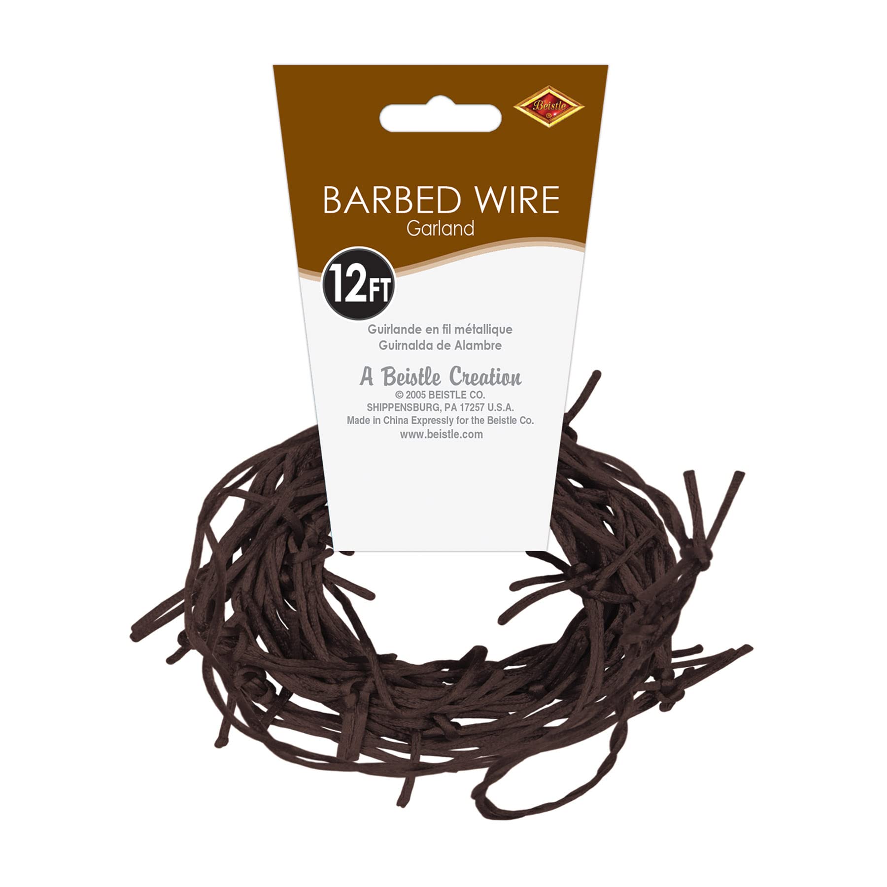 Beistle Rusty Barbed Wire Garland