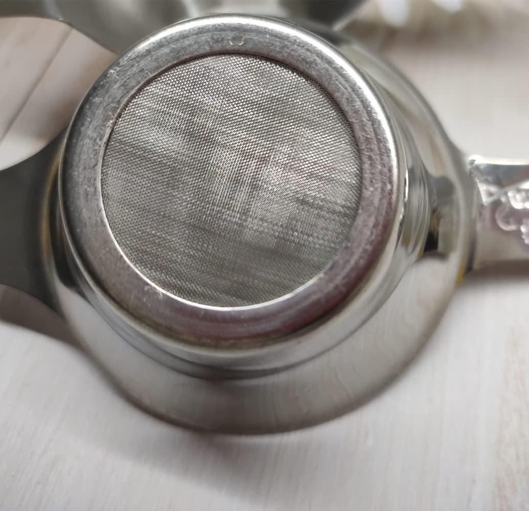 2 Pack Stainless Steel Tea Strainer Tea Funnel, Mini Fine Mesh Infuser For Straining Teas Flour Spices Sugar Herbs (2 Different