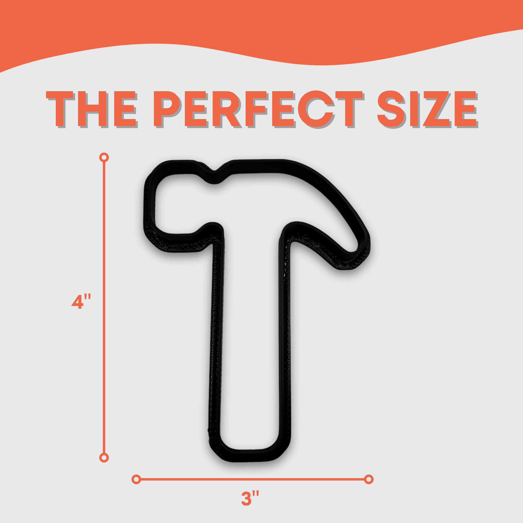 Hammer Cookie Cutter With Easy To Push Design