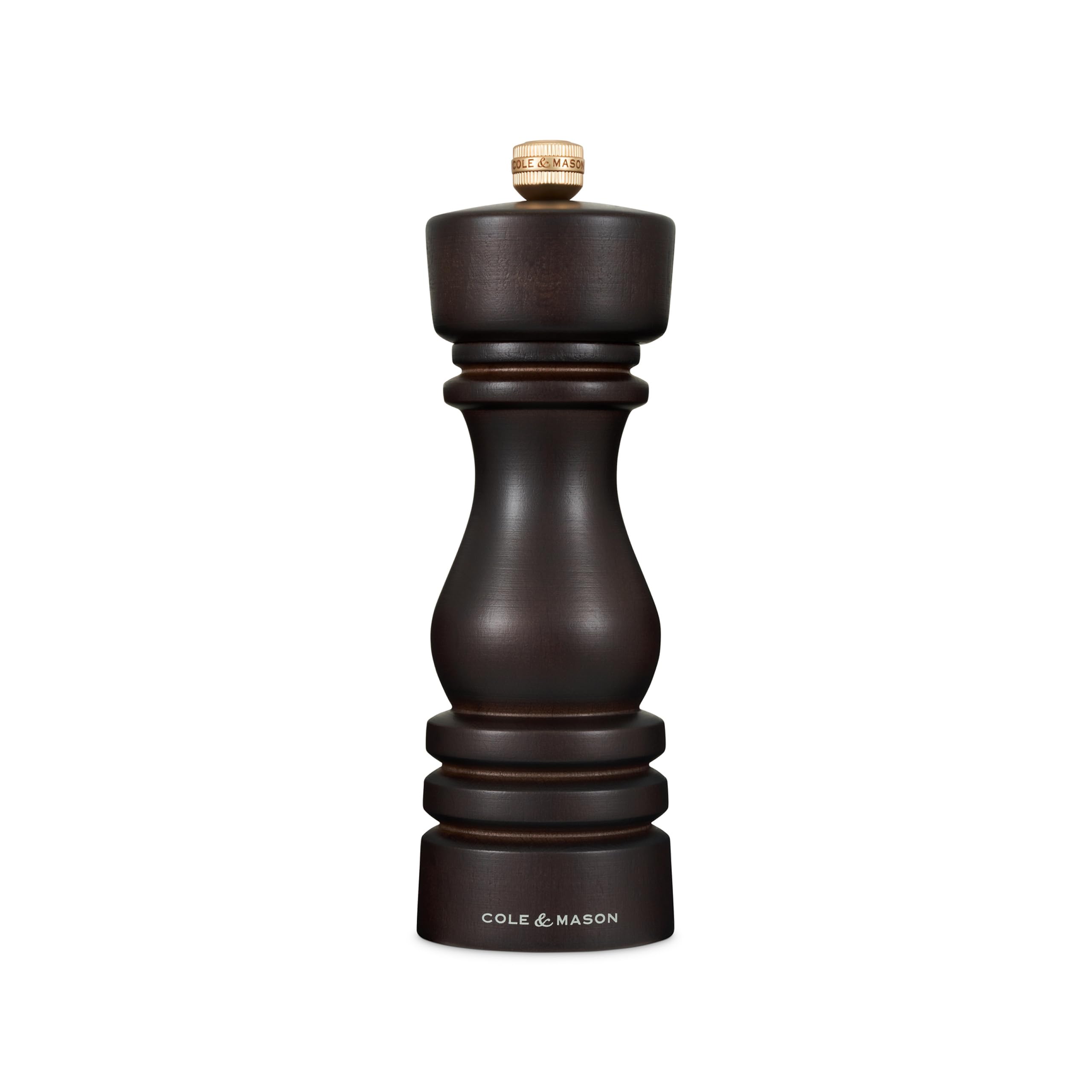 Cole & Mason London Refillable Spice Mill - Kitchen & Home Accessory - Table Black Pepper Grinder - Pepper Mill with Carbon Stee