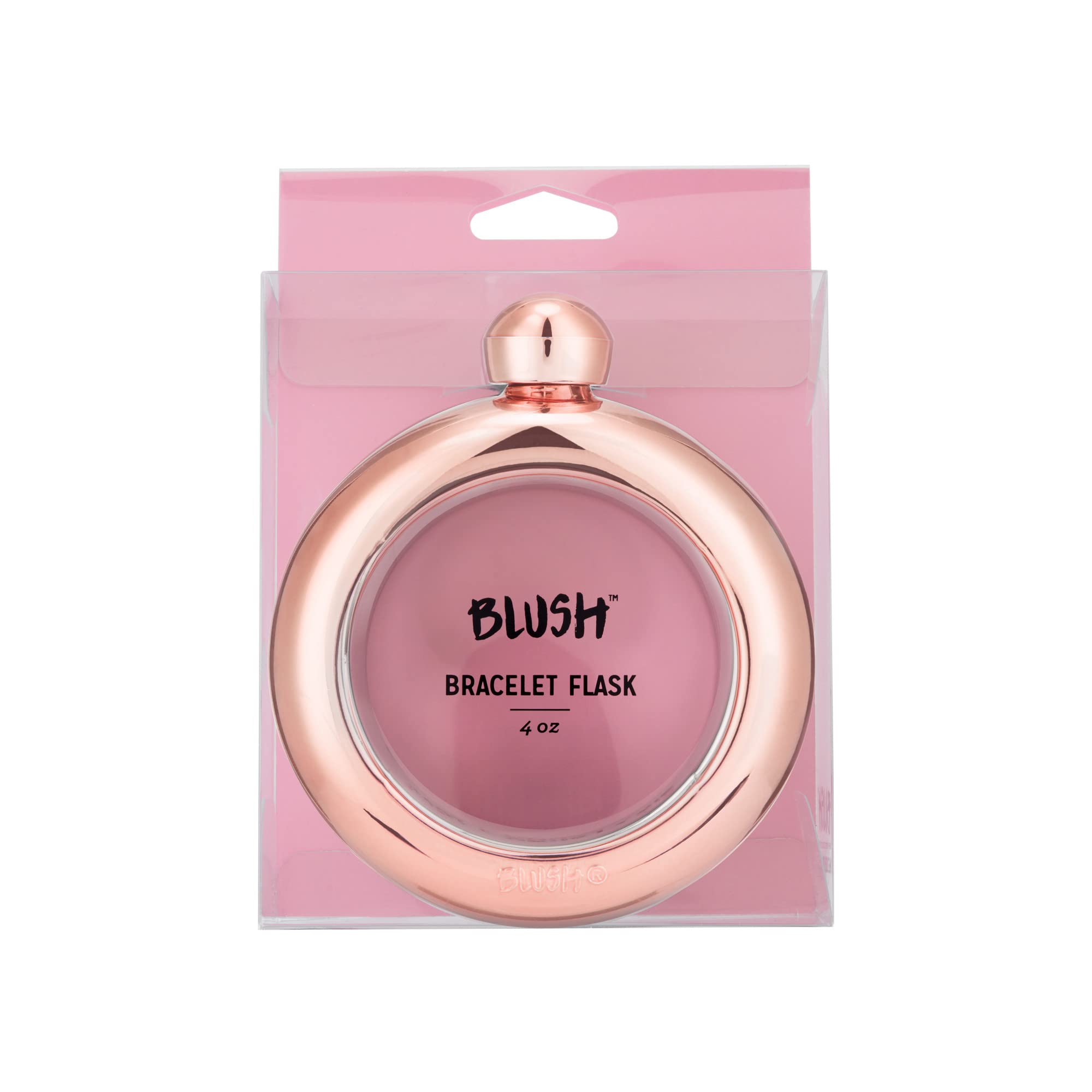 Rose Gold Plastic Bangle Flask By Blush
