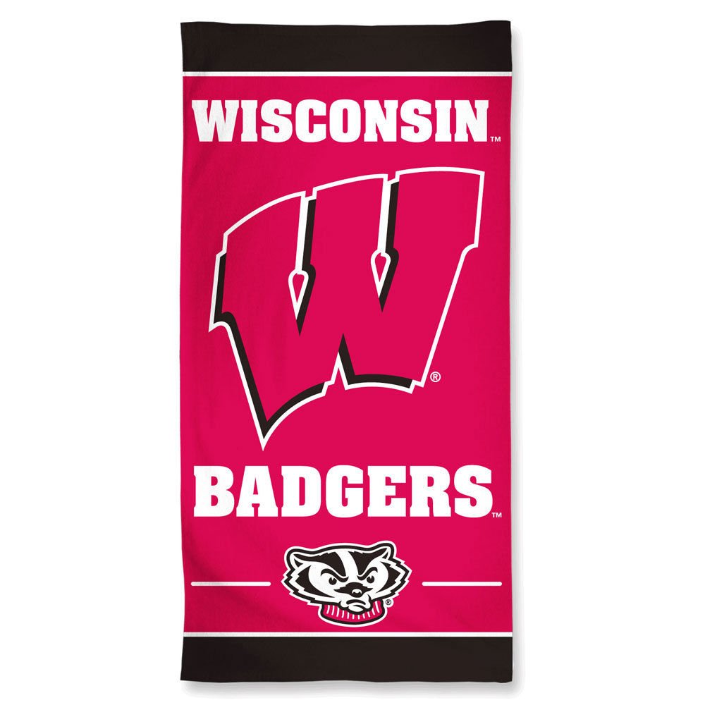 Wisconsin Badgers Towel 30X60 Beach Style