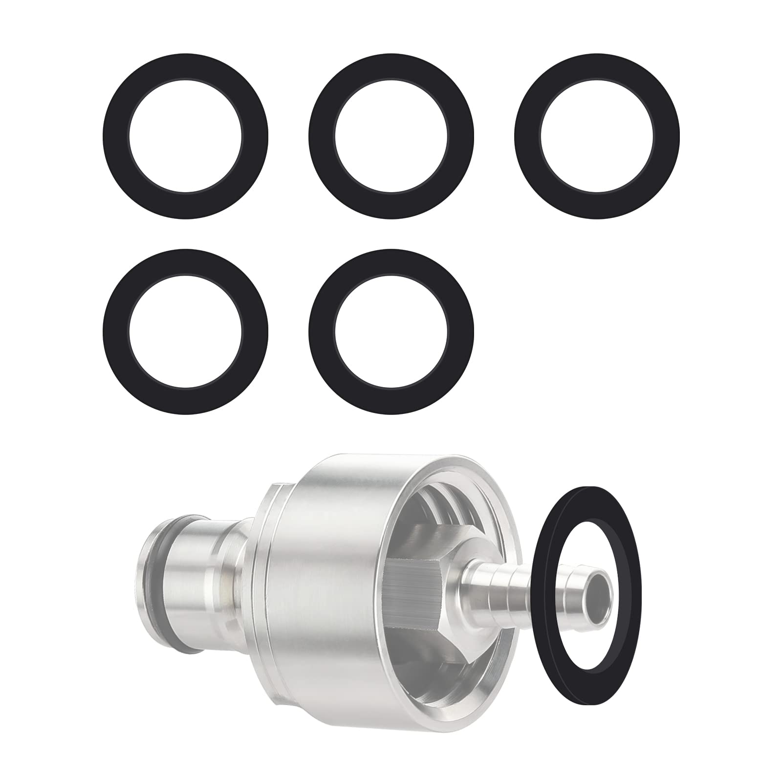 Ferroday 6 Rubber Gaskets For Stainless Steel Carbonation Cap Gasket Flat Washer Gaskets