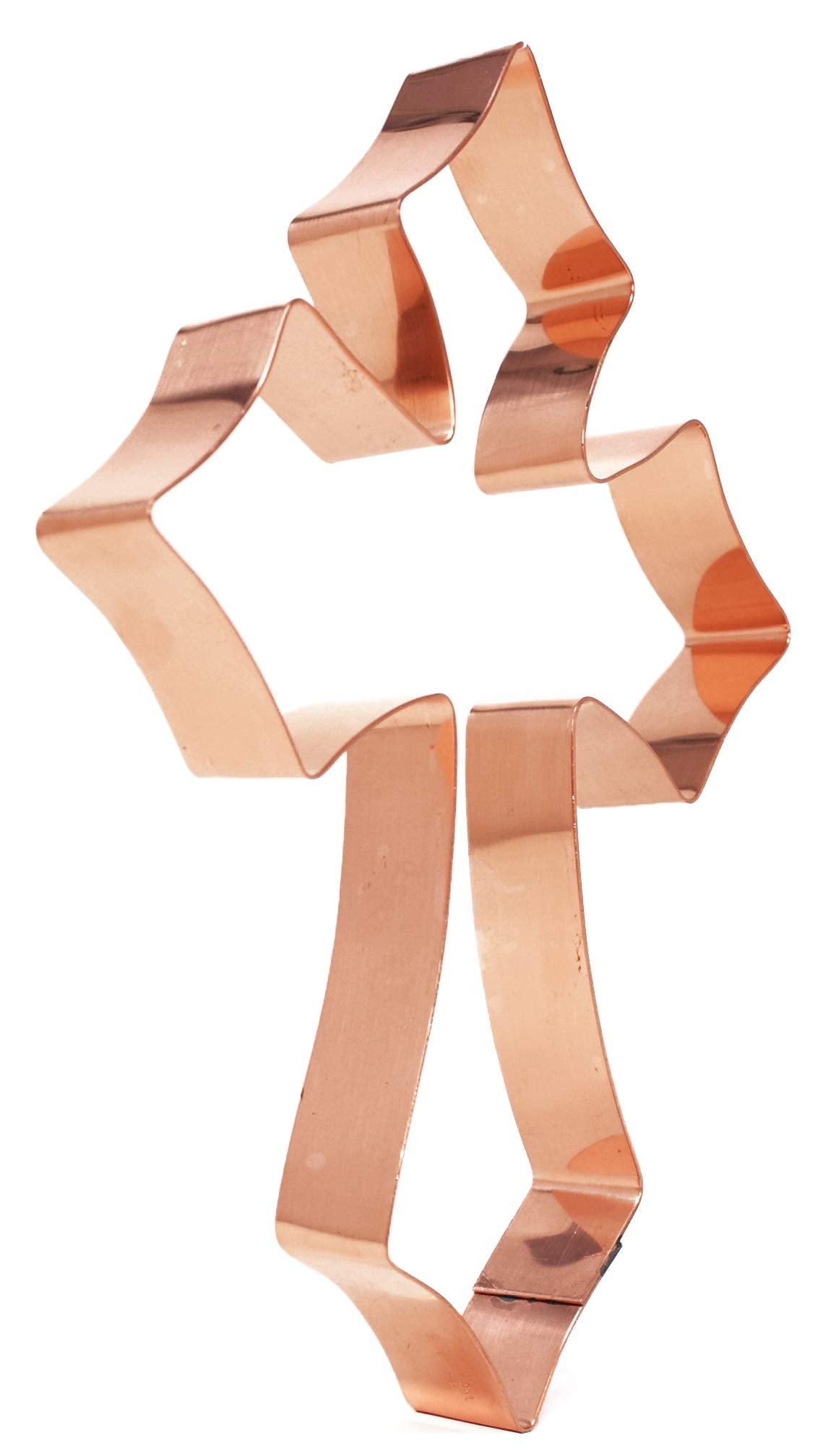 Large Passion Cross 7 X 5.4 Inches - Handcrafted Copper Cookie Cutter By The Fussy Pup