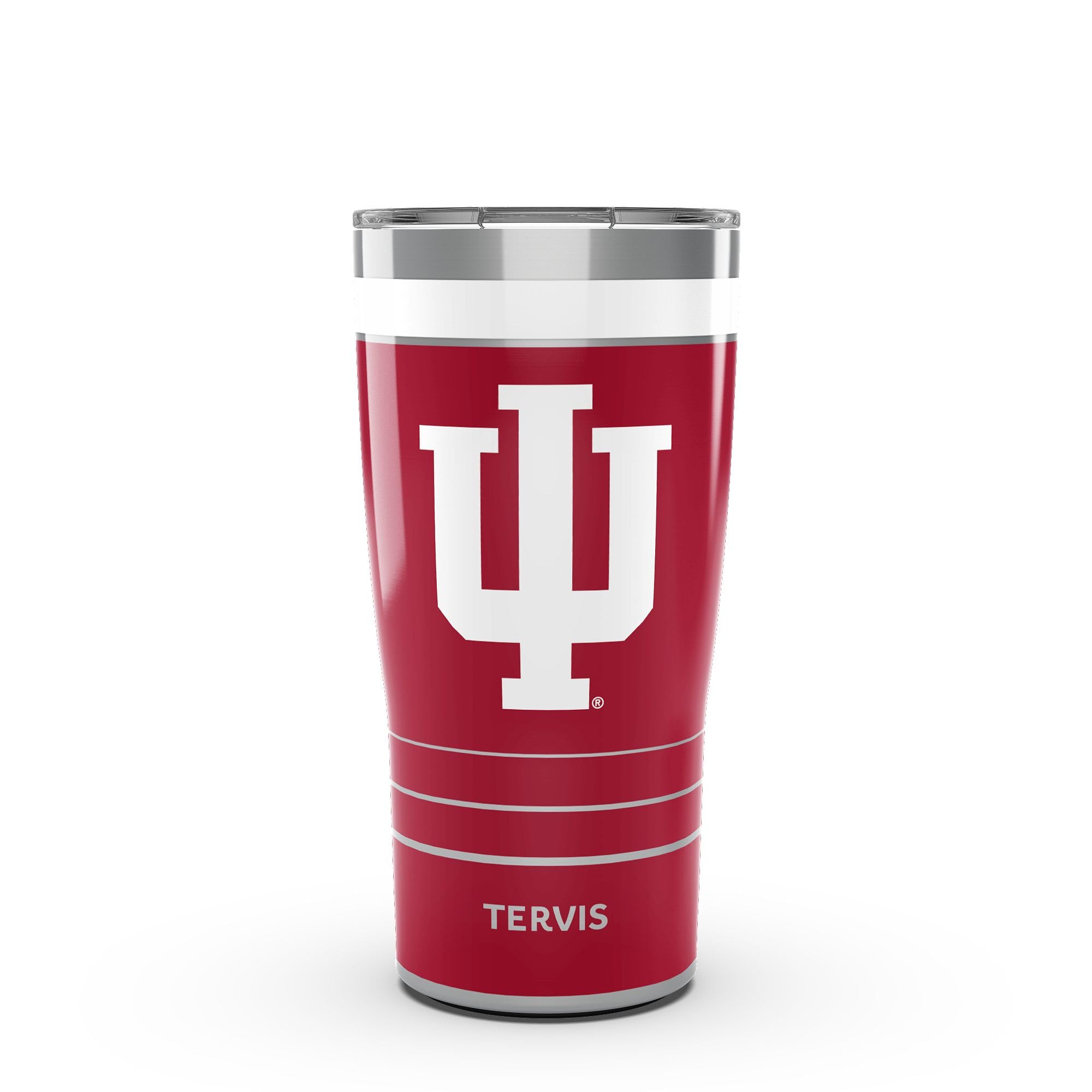 Tervis Traveler Indiana Hoosiers - MVP Triple Insulated Tumbler Travel Cup Keeps Drinks Cold & Hot, 20oz, Stainless Steel
