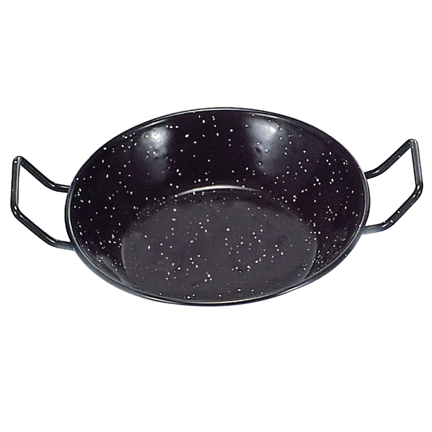 La Ideal Enamelled Steel Deep Pan, 22 cm, Black