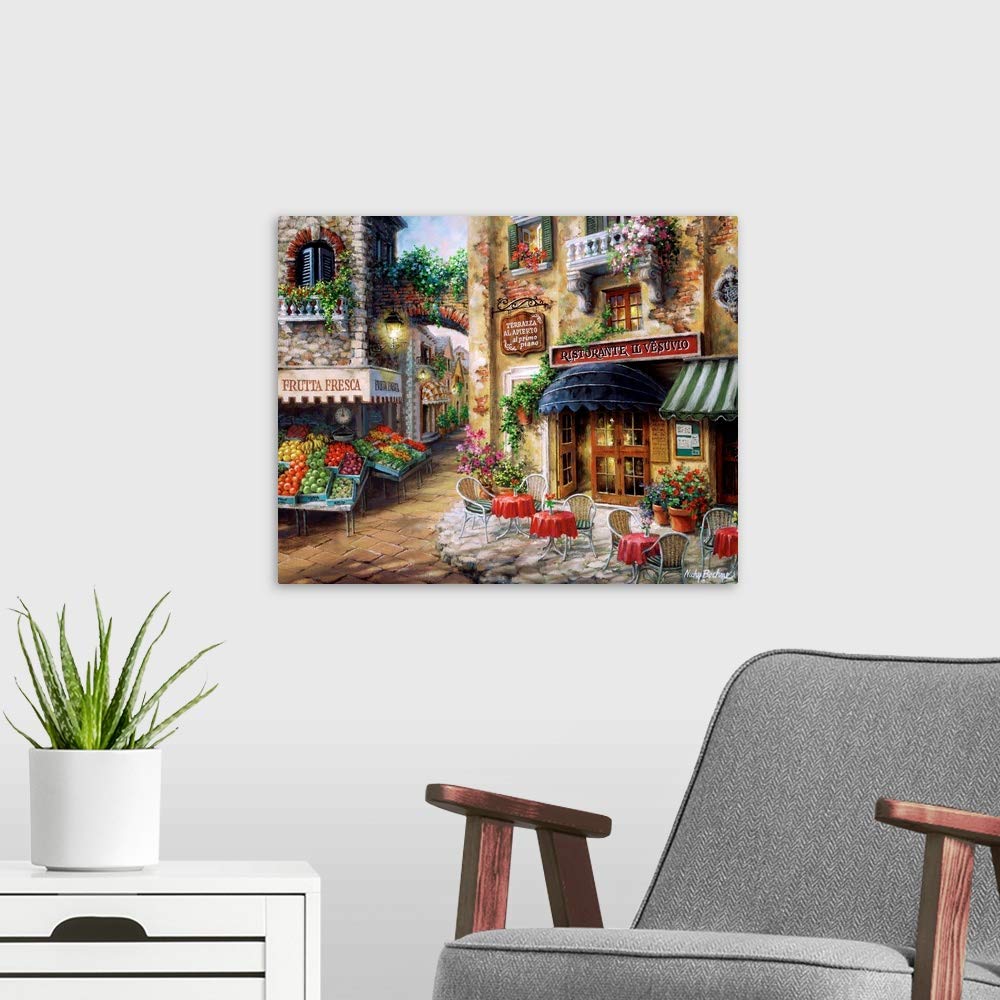Canvas On Demand Buon Appetito Canvas Wall Art Print By Nicky Boehme, Contemporary, Home Decor, Artwork, 20''X16''
