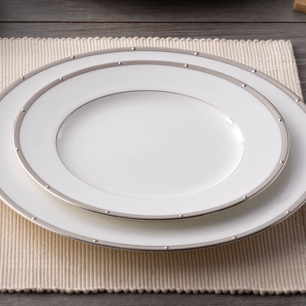 Noritake Rochelle Platinum - 5 Piece Place Setting, White
