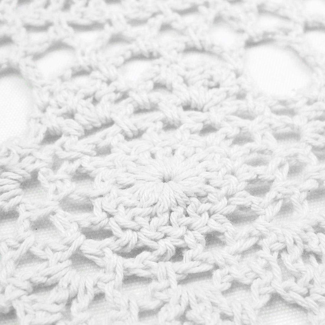 Phantomon Lace Doilies Crochet Cloth Table Placemat Handmade Round Coasters Rosary Doily, 100% Cotton Pack Of 4, 15 Inch (40Cm X