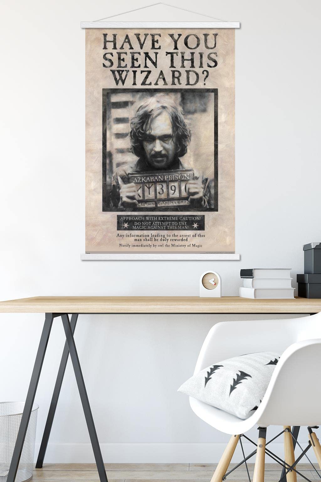 Trends International The Wizarding World: Harry Potter - Sirius Black Wanted Poster Wall Poster, 22.375'' X 34'', Print And Whit