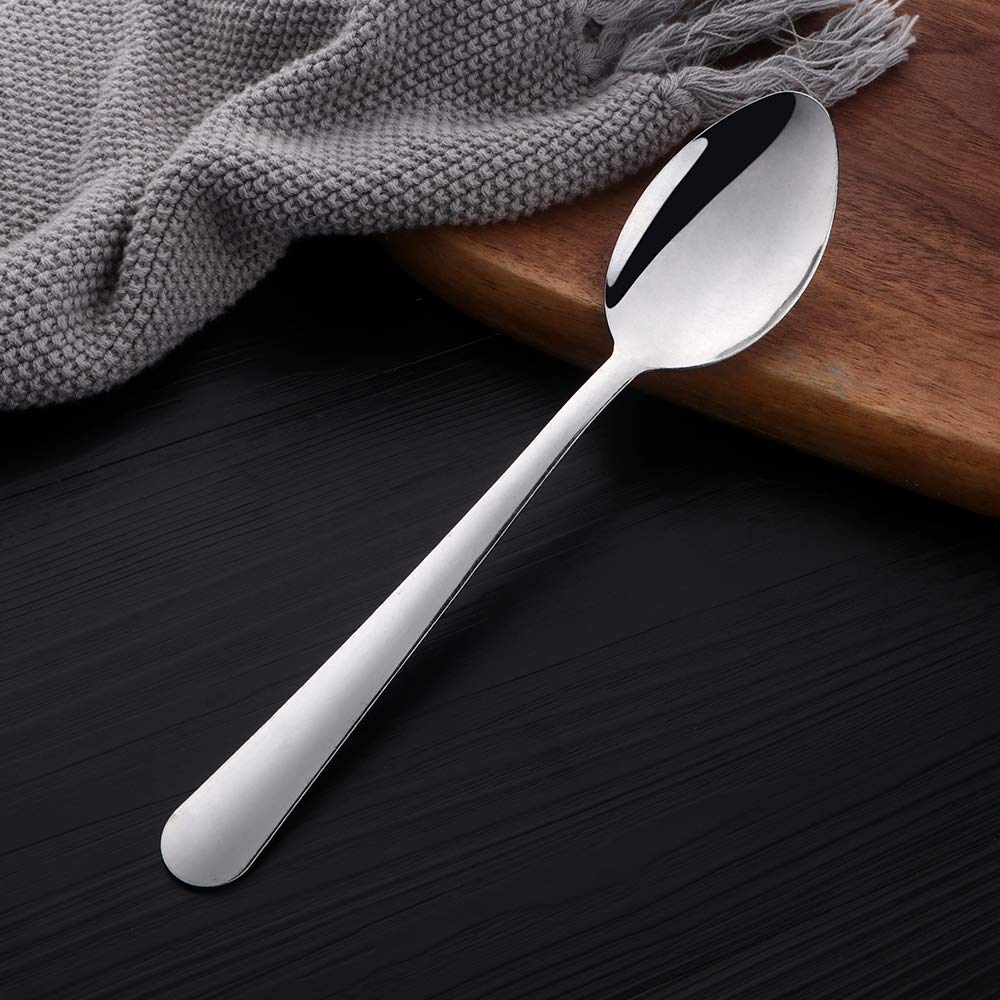 Buyer Star 8.1 Inch Table Spoon Set Of 24, Stainless Steel Serving Spoon For Restaurant, Hotel, Entertainment, Dishwasher Safe