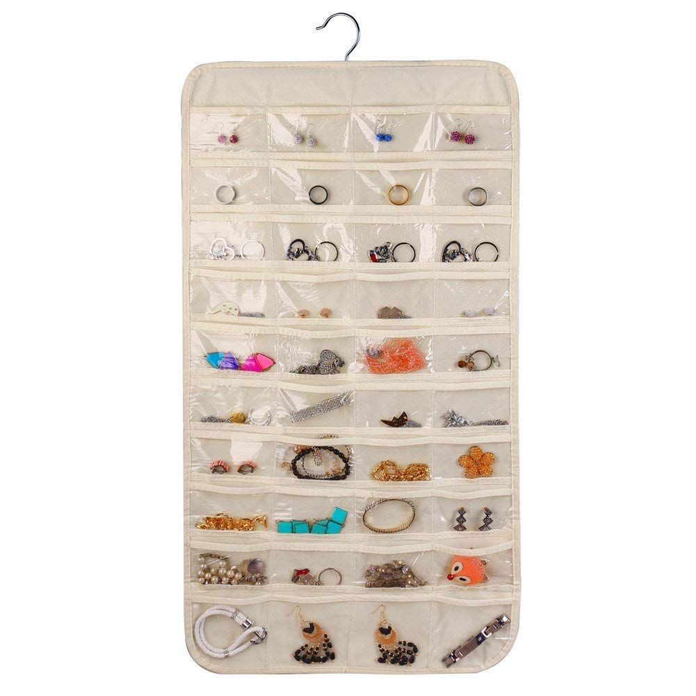 Home Store India NonWoven Pocket Organizer, Beige