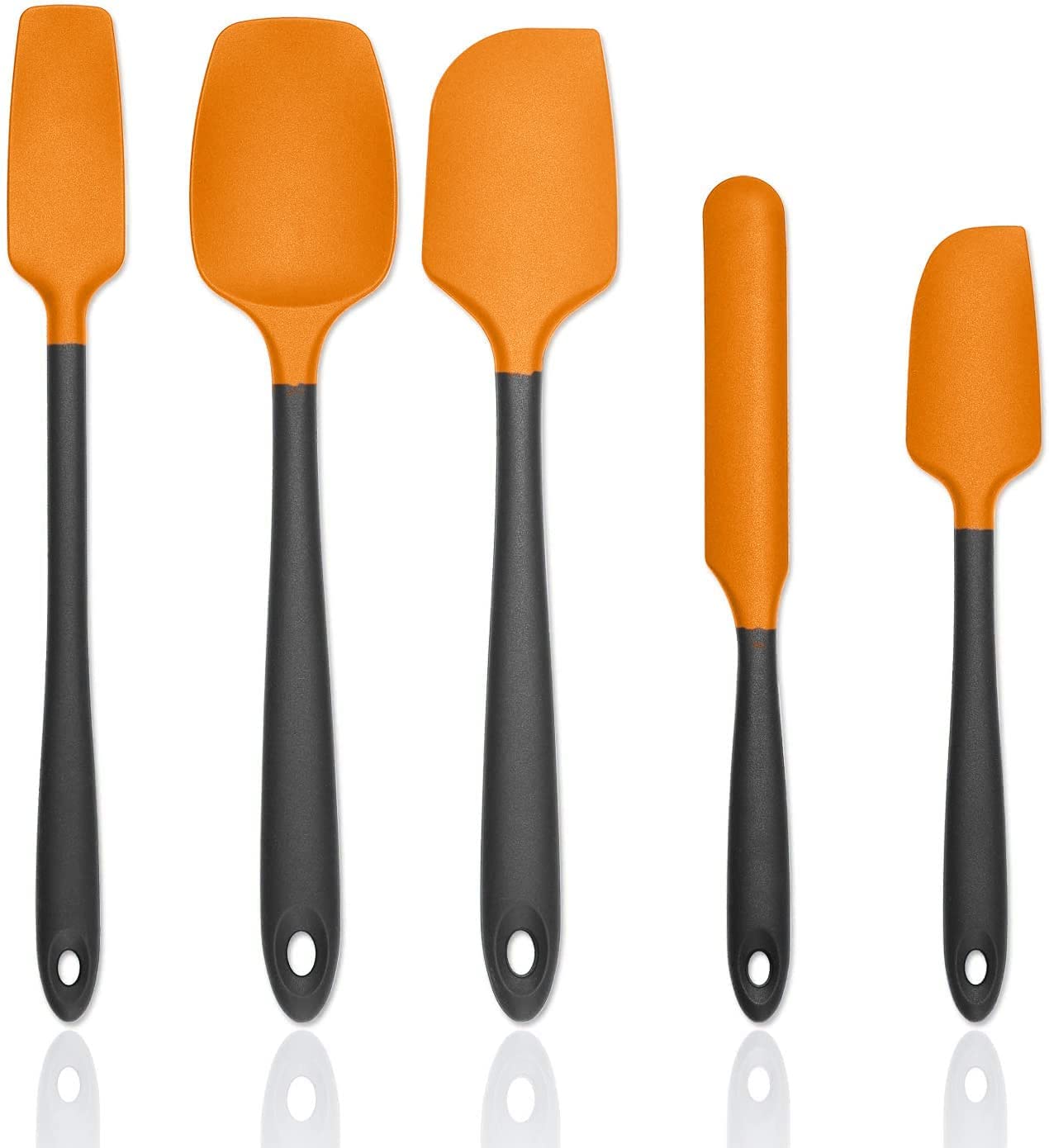P Plus Fire Silicone Spatula Spoon Set Of 4, Flexible Scraper Spatula, Cooking Spatulas, Spatula For Mixing, Kitchen Utensils Fo