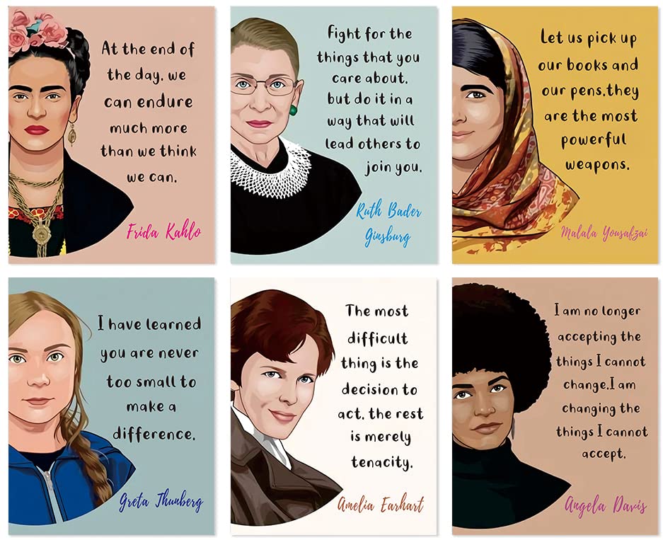 Tanxm Powerful Women Print, Feminist Wall Art, Influential Women In History, Inspirational Women, Women Empowerment Wall Art, Ic