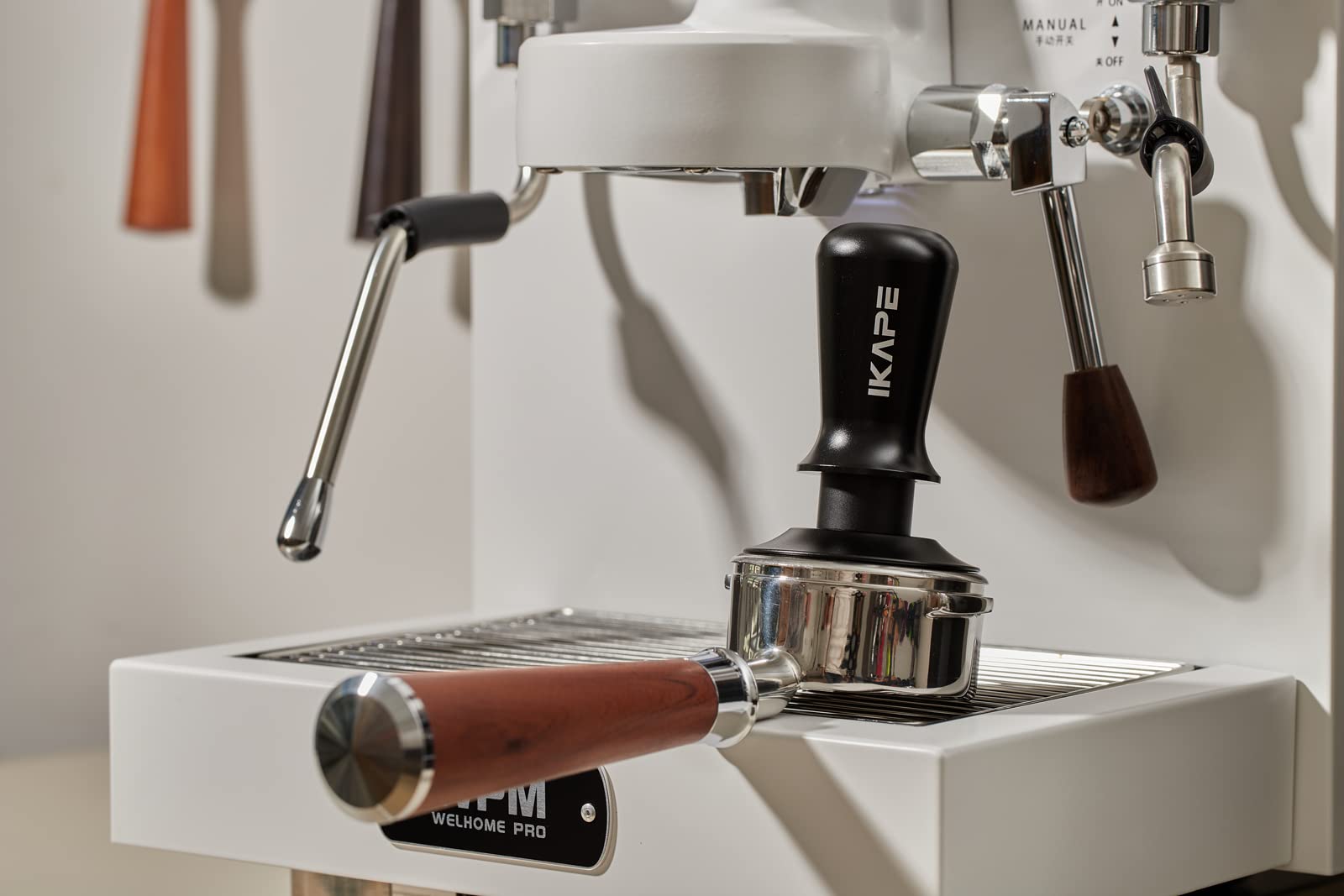 Ikape 58.35Mm Espresso Tamper, Premium Barista Coffee Tamper With Calibrated Spring Loaded, 100% Stainless Steel Base Tamper Com