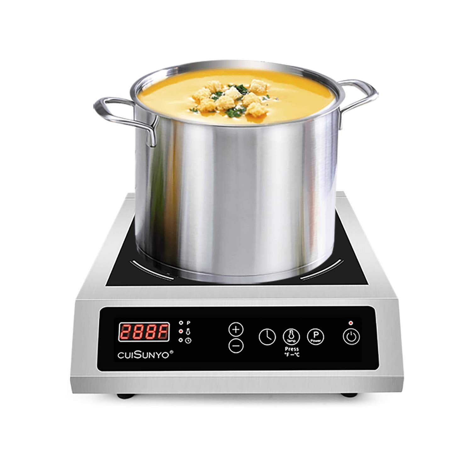 CUISUNYO 3500W 240v Induction Cooktop Commercial Electric Stove Hi power Countertop Induction Burner with Digital Sensor Touch C
