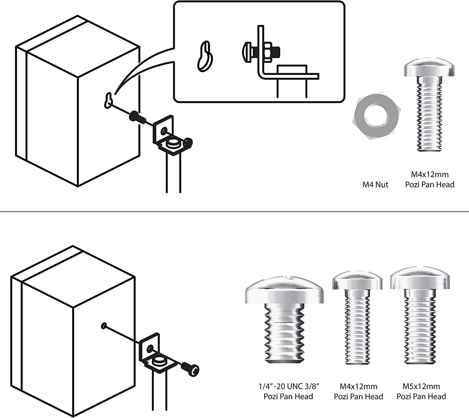 AVF Traditional Steel and Glass Speaker Floor Stands in Black (Set of 2)