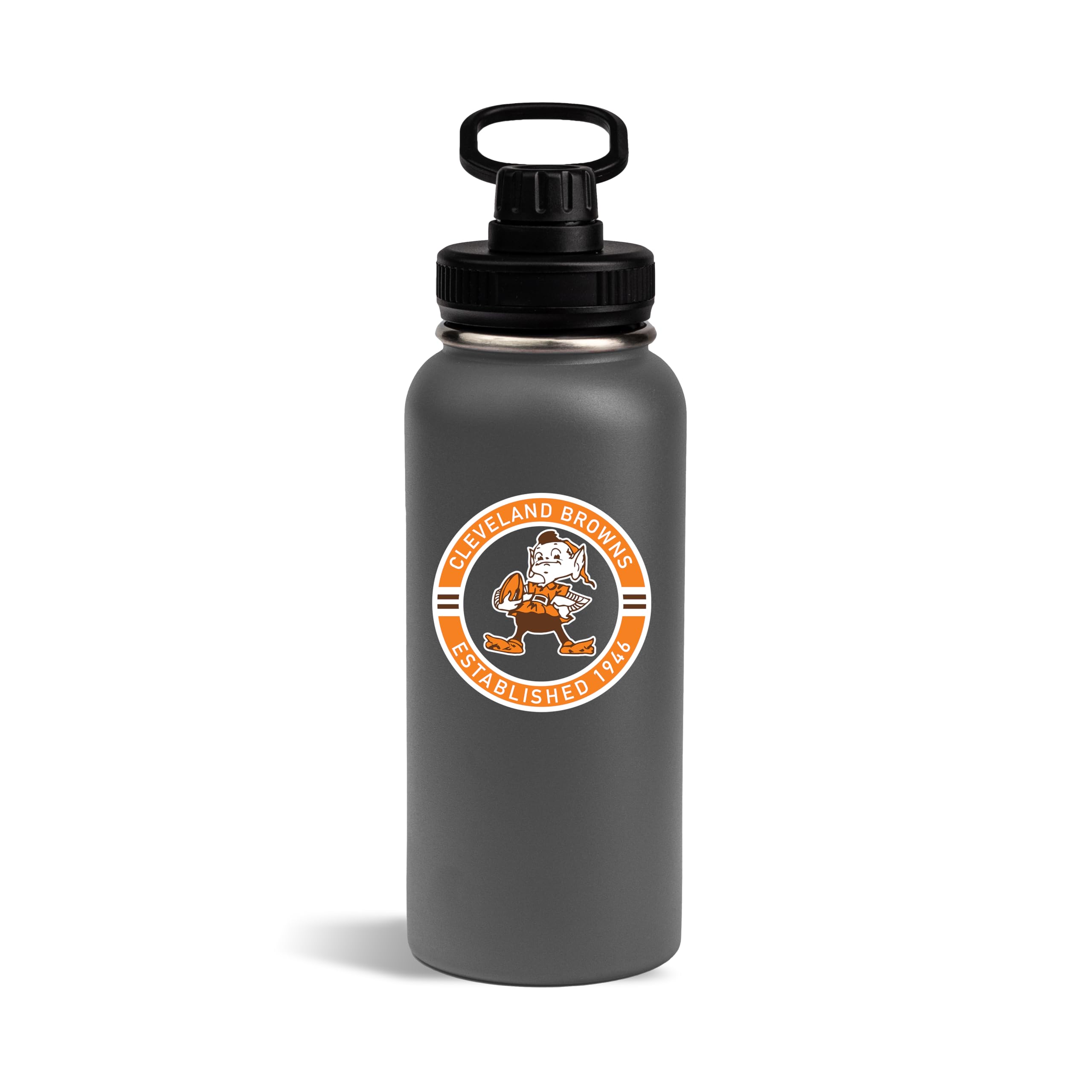 The Memory Company Officially Licensed 32oz Team Logo Water Bottle, Cleveland Browns