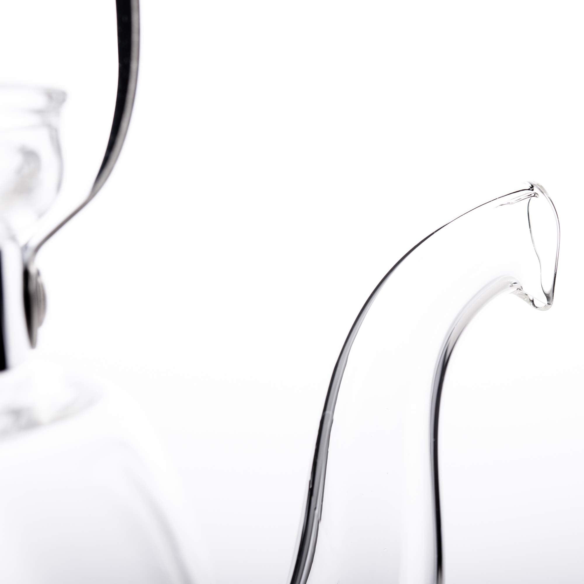 Yama Chinese Water Kettle 40 Oz, Borosilicate Glass Teapot With Bamboo Handle And Stainless Steel Heating Grid - Yama Glass, Han