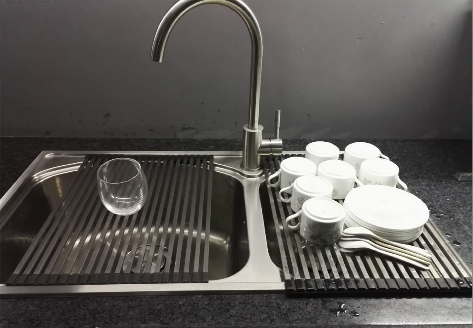 Ahyuan Roll Up Dish Drying Rack Over The Sink Dish Drying Rack Cubic Rolling Dish Rack Over Sink Dish Racks For Kitchen Counter