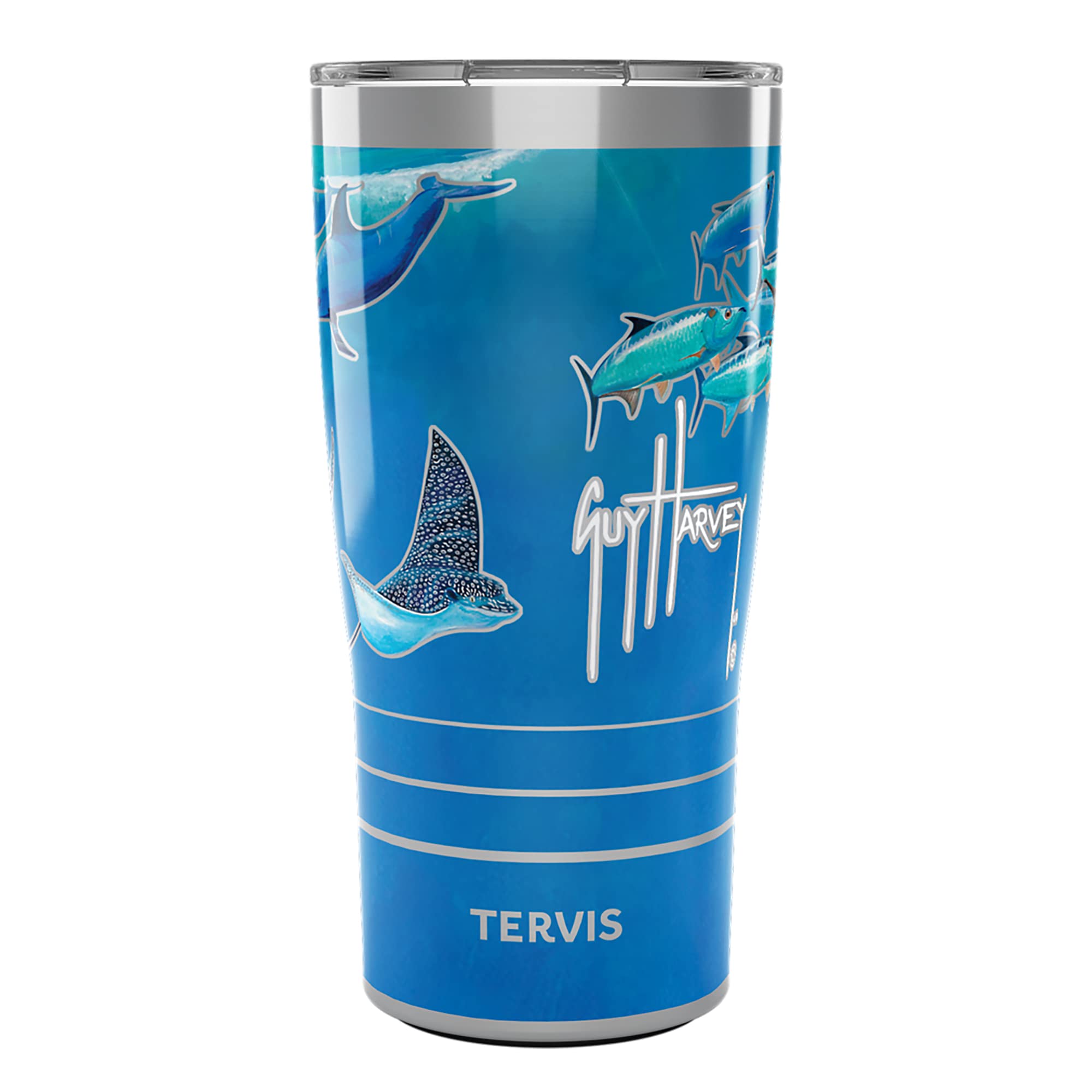 Tervis 20oz Stainless Steel Tumbler | Guy Harvey  Ocean Scene