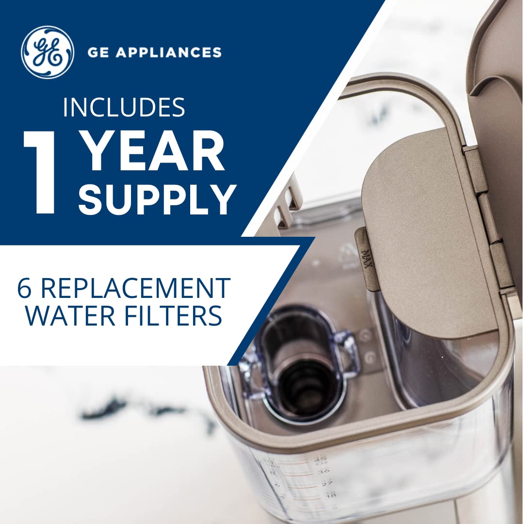 Ge Appliances Replacement Carbon Coffee Filter Cartridges, 6-Pack, Univ1Cfltr6Pk