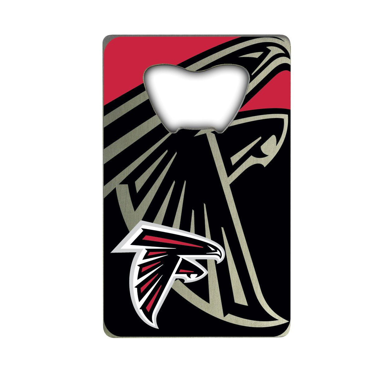 FANMATS 62543 Atlanta Falcons Credit Card Style Bottle Opener - 2    x 3.25