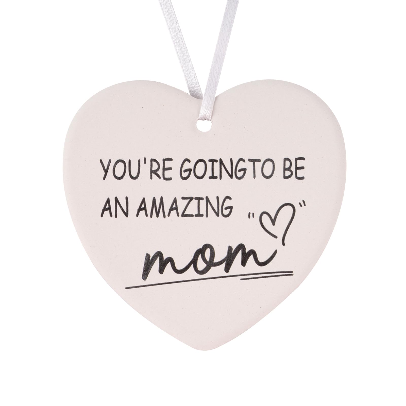 Rislobx Maybe I Cant Stop The Downpour But I Will Always Join You for A Walk in The Rain Ceramic Heart Keepsake, Gift for Best F