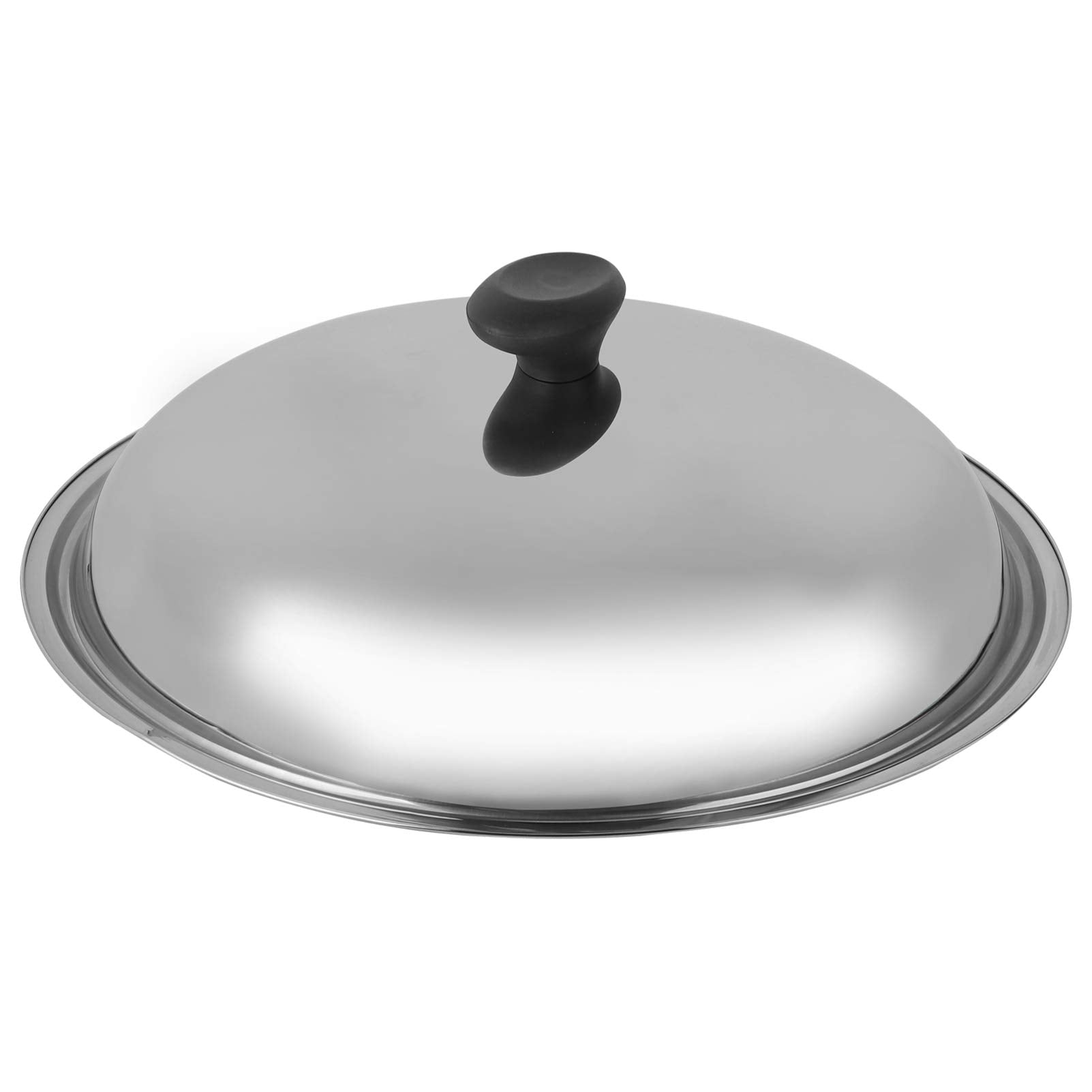 Yarnow Universal Pot Lid Stainless Steel Pot Cover, 15 Inch Pot Lids Replacement, Universal Pans Pots Lid (Top Bead Style Is Ran