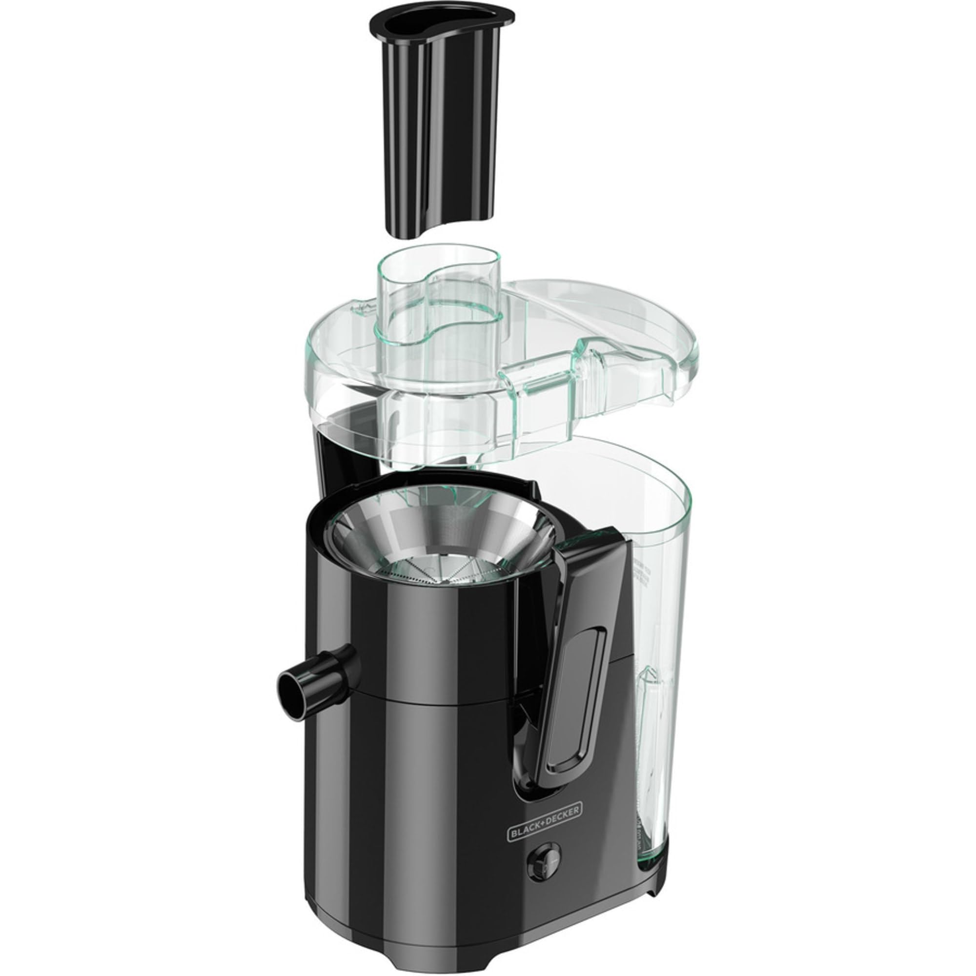 Black+Decker 400-Watt Fruit And Vegetable Juice Extractor, Black, Je2400Bd