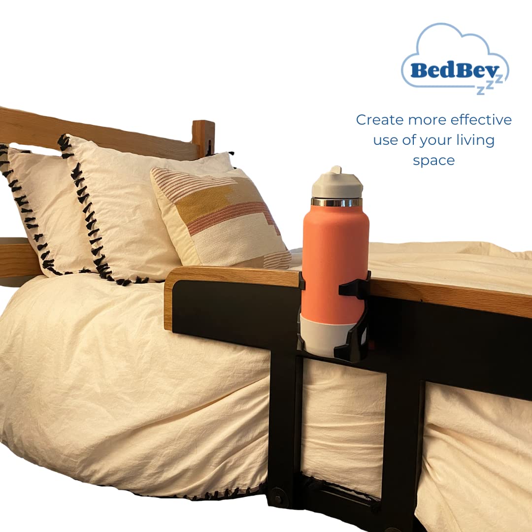 Bedbev Cup Holder, Drink Holder, Bottle Holder Attachment For Beds, Bunk Bed Accessories, Lofted Beds And Cribs
